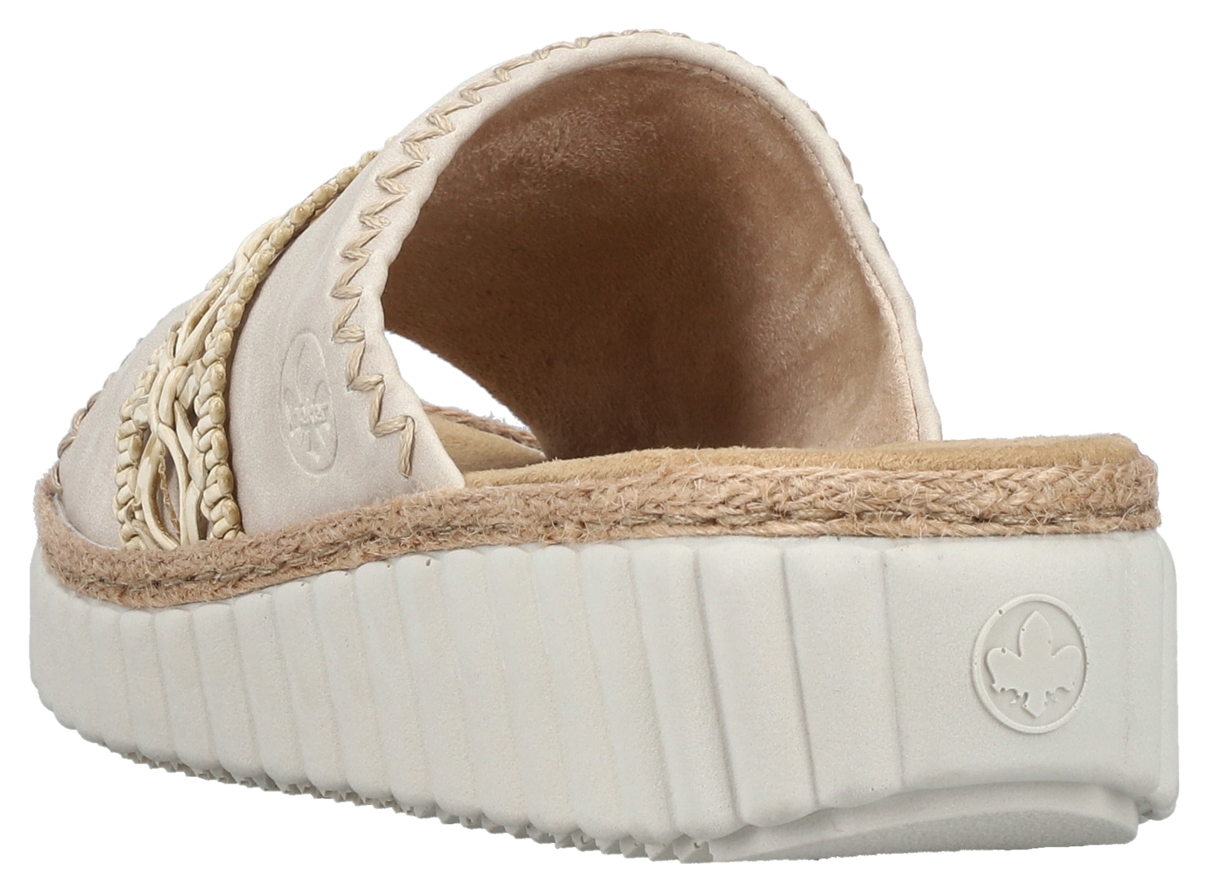 Rieker Pantolette  Sommerschuh, Strandschuh, Urlaubschuh, Hausschuh mit softer Innensohle
