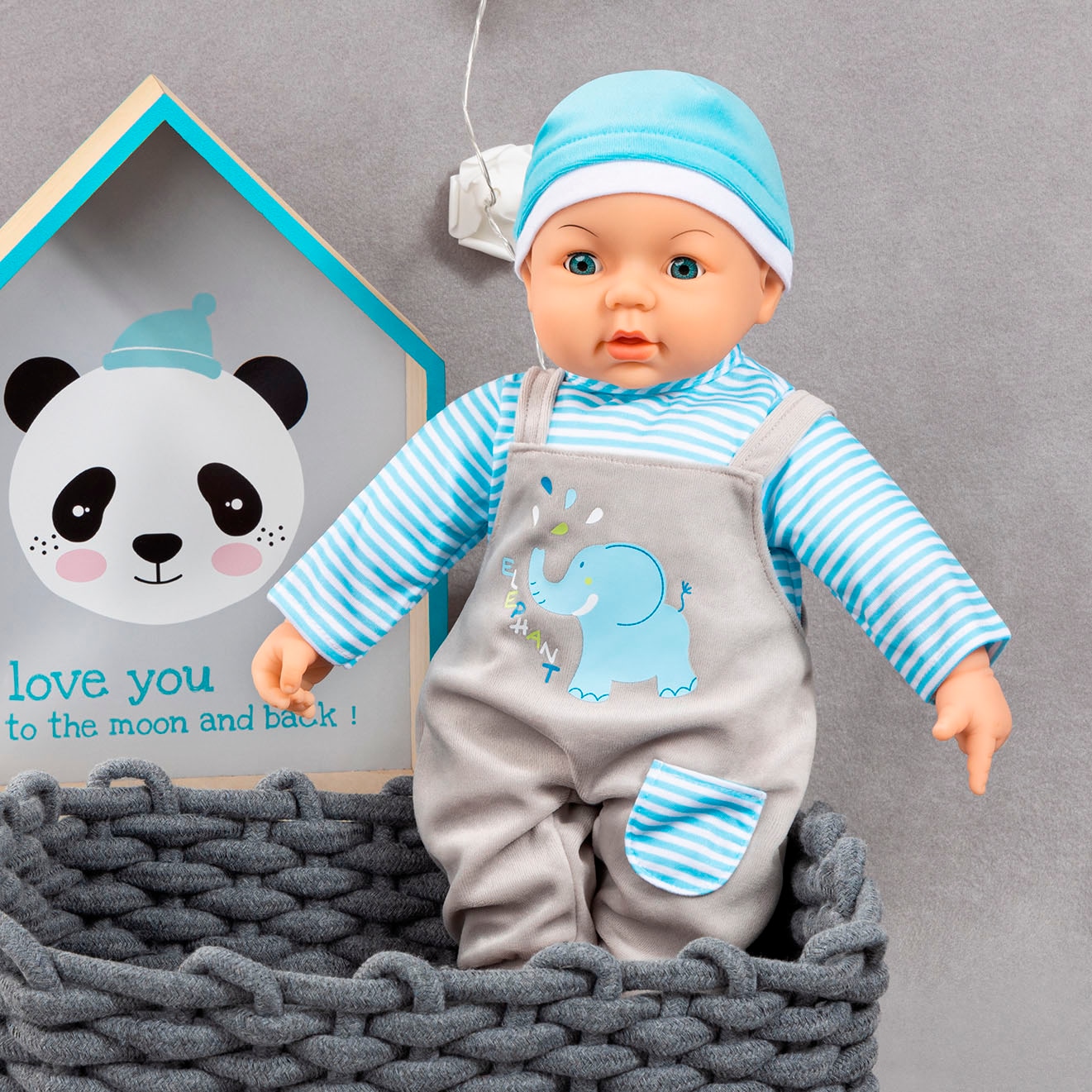 Bayer Puppenkleidung »Latzhose Elefant 46«