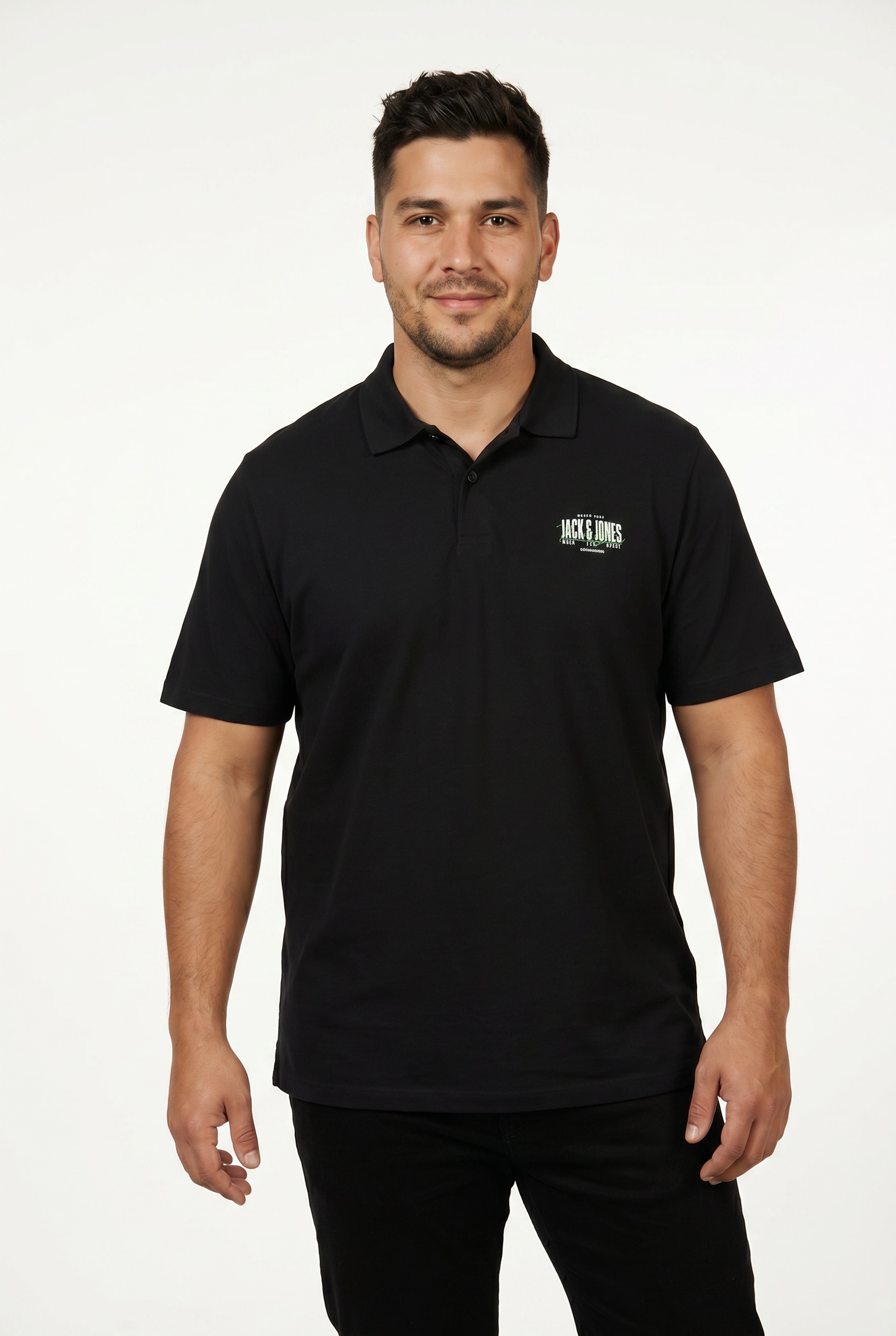 Jack & Jones PlusSize Polo »JJAERO POLO SS PLS« coton, coupe régulière