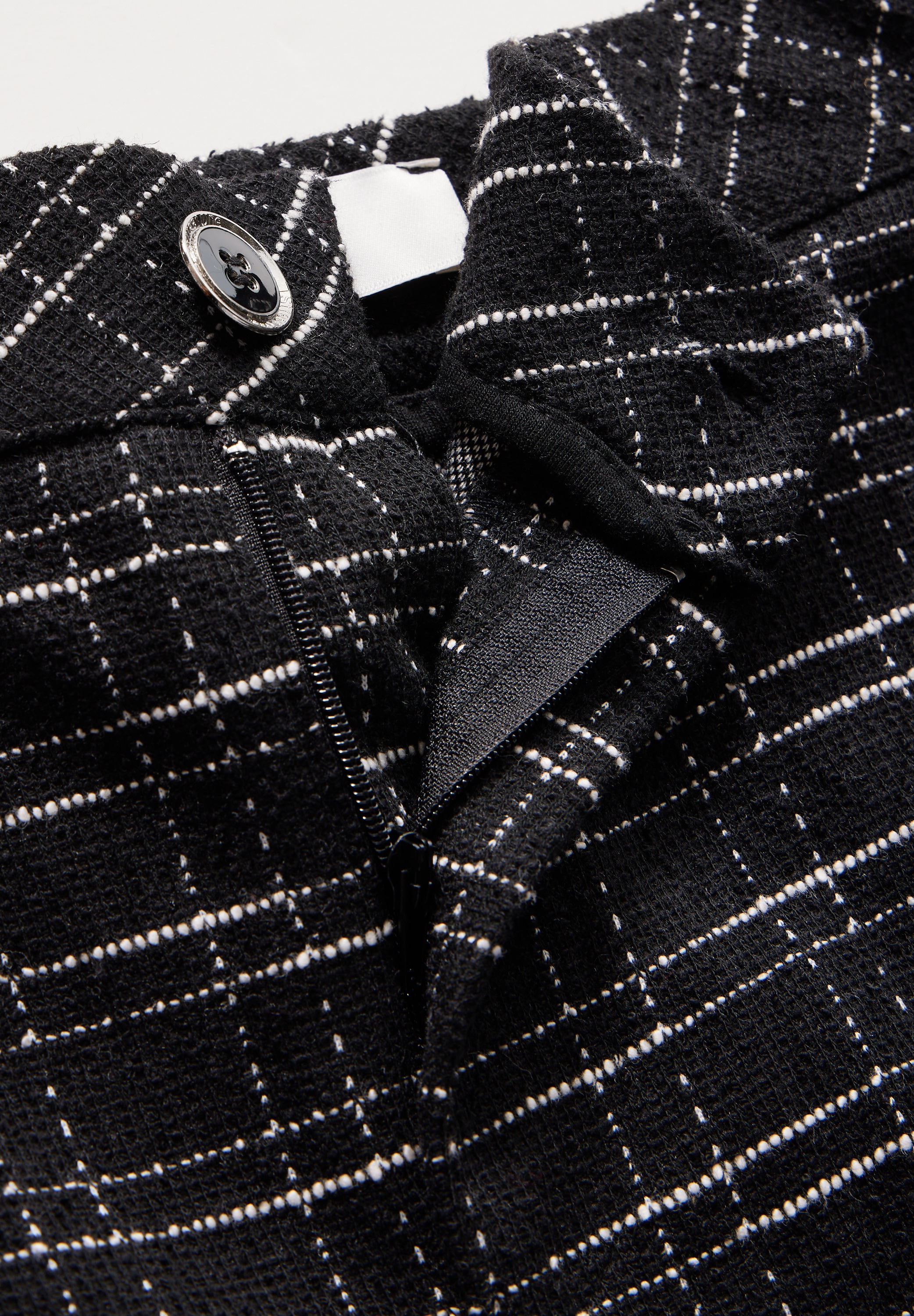 STREET ONE Stoffhose »QR Straight Leg Bouclé«  Sommerhose mit Karomuster, Bouclé