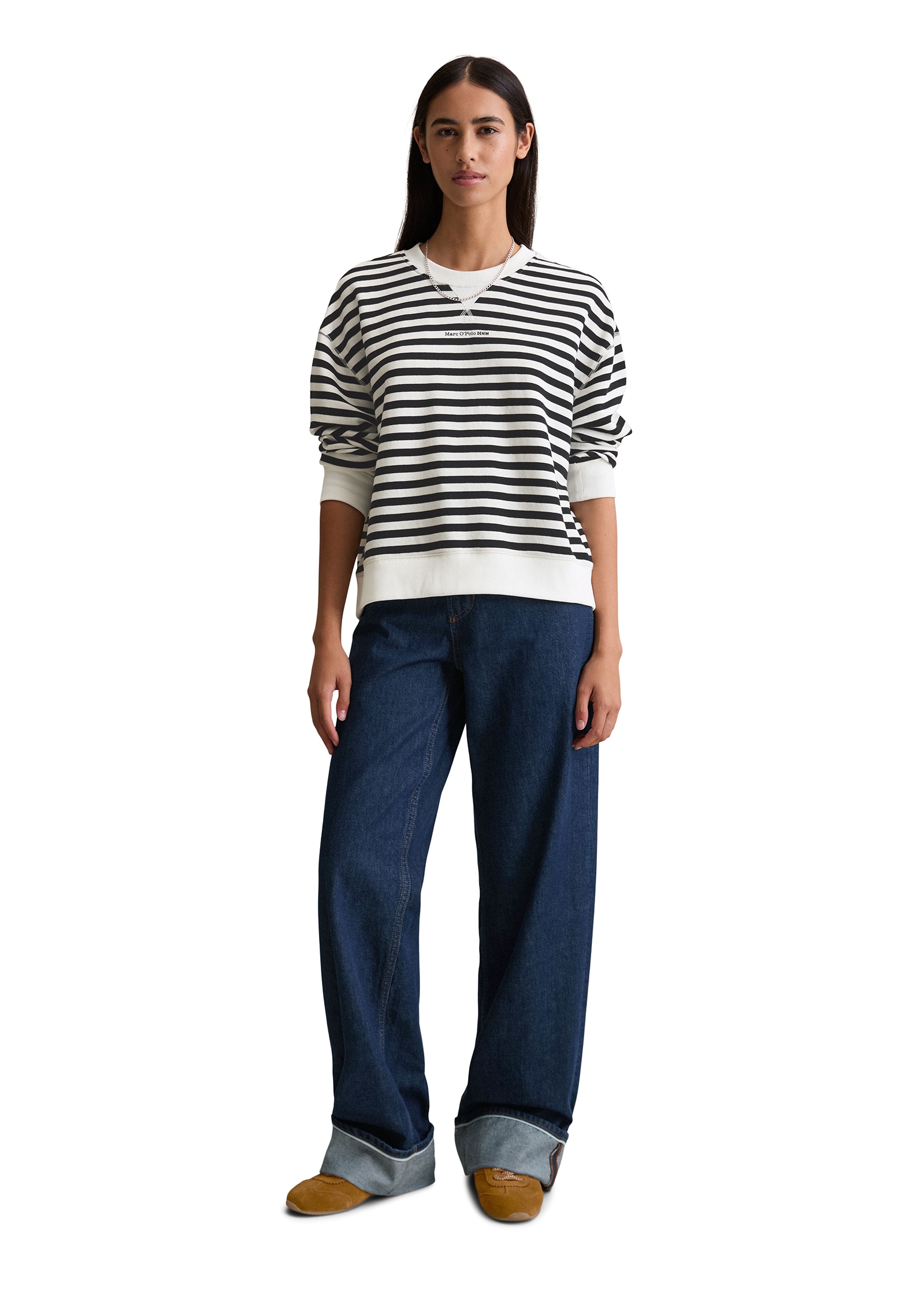 Marc O'Polo DENIM Sweat-shirt , rayé, coupe décontractée
