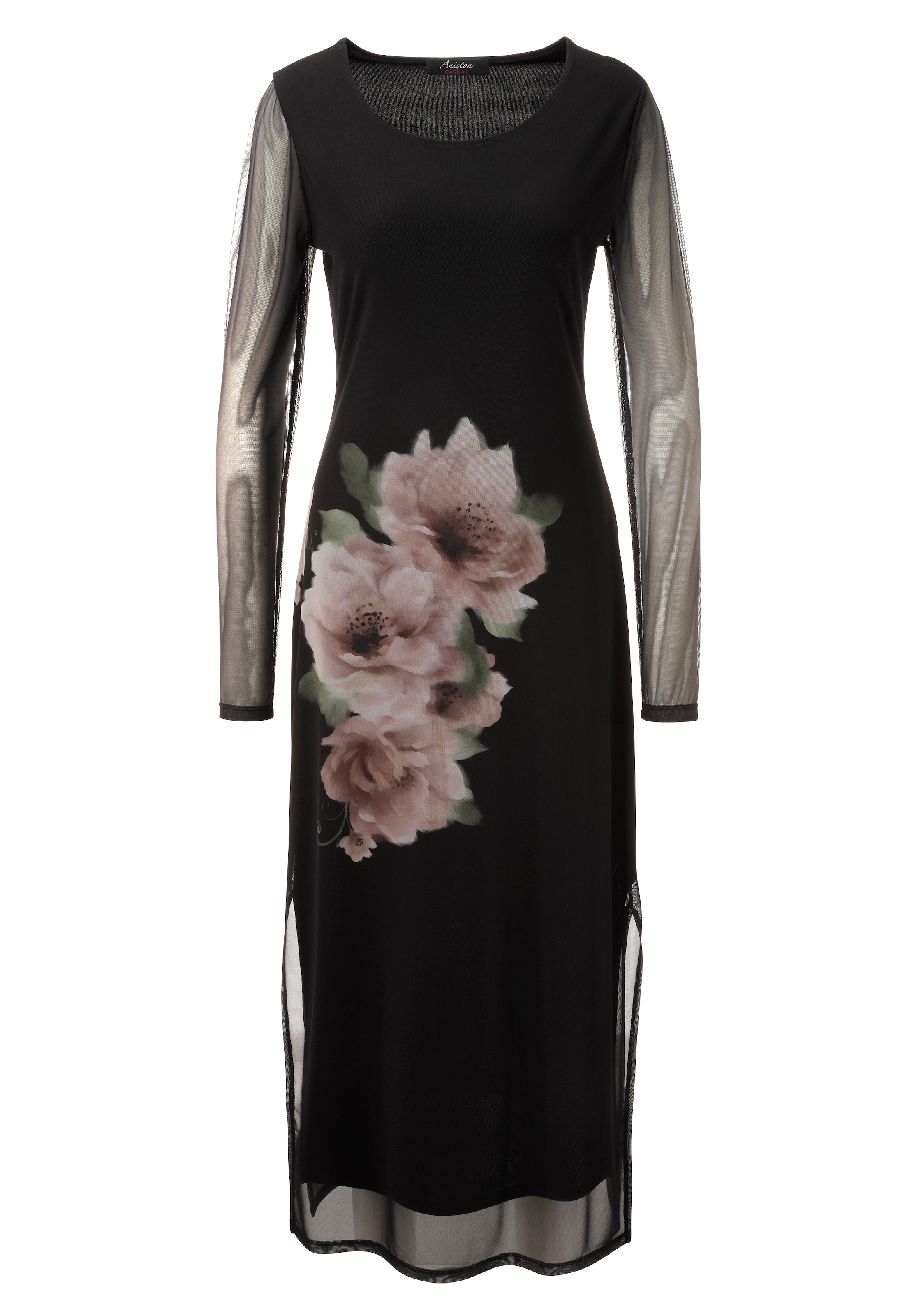 Aniston CASUAL Maxi robe avec grandes fleurs batik - NOUVELLE COLLECTION