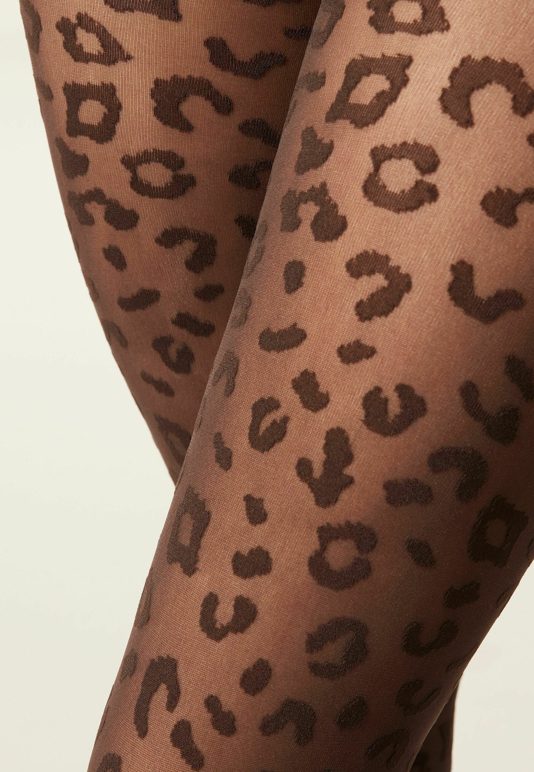 Camano Feinstrumpfhose 50 DEN mit Leoparden-Muster