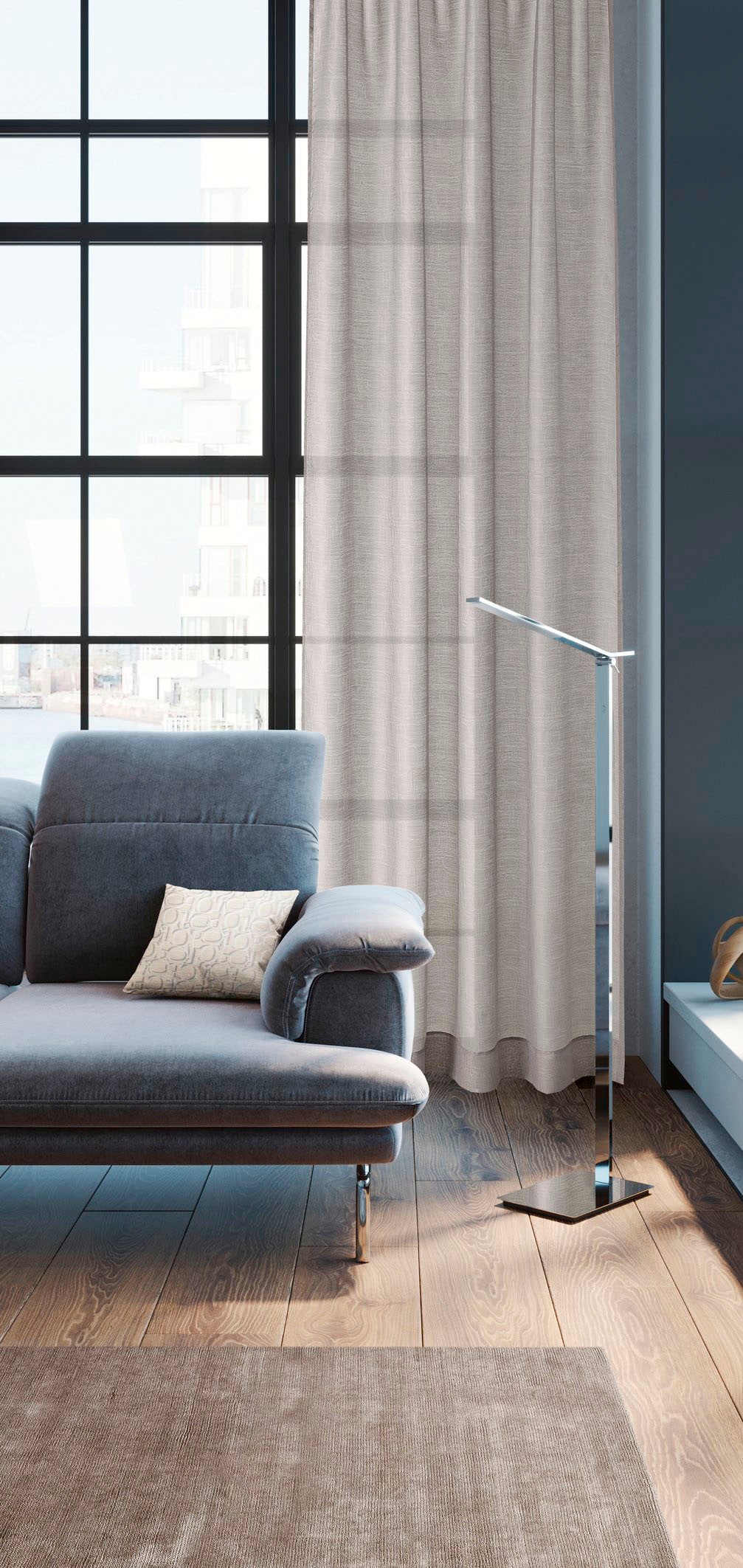 Image of Joop! Gardine »JOOP ORNAMENT ALLOVER Fertiggardine«, (1 St.), Fertiggardine ORNAMENT, JOOP! bei Ackermann Versand Schweiz