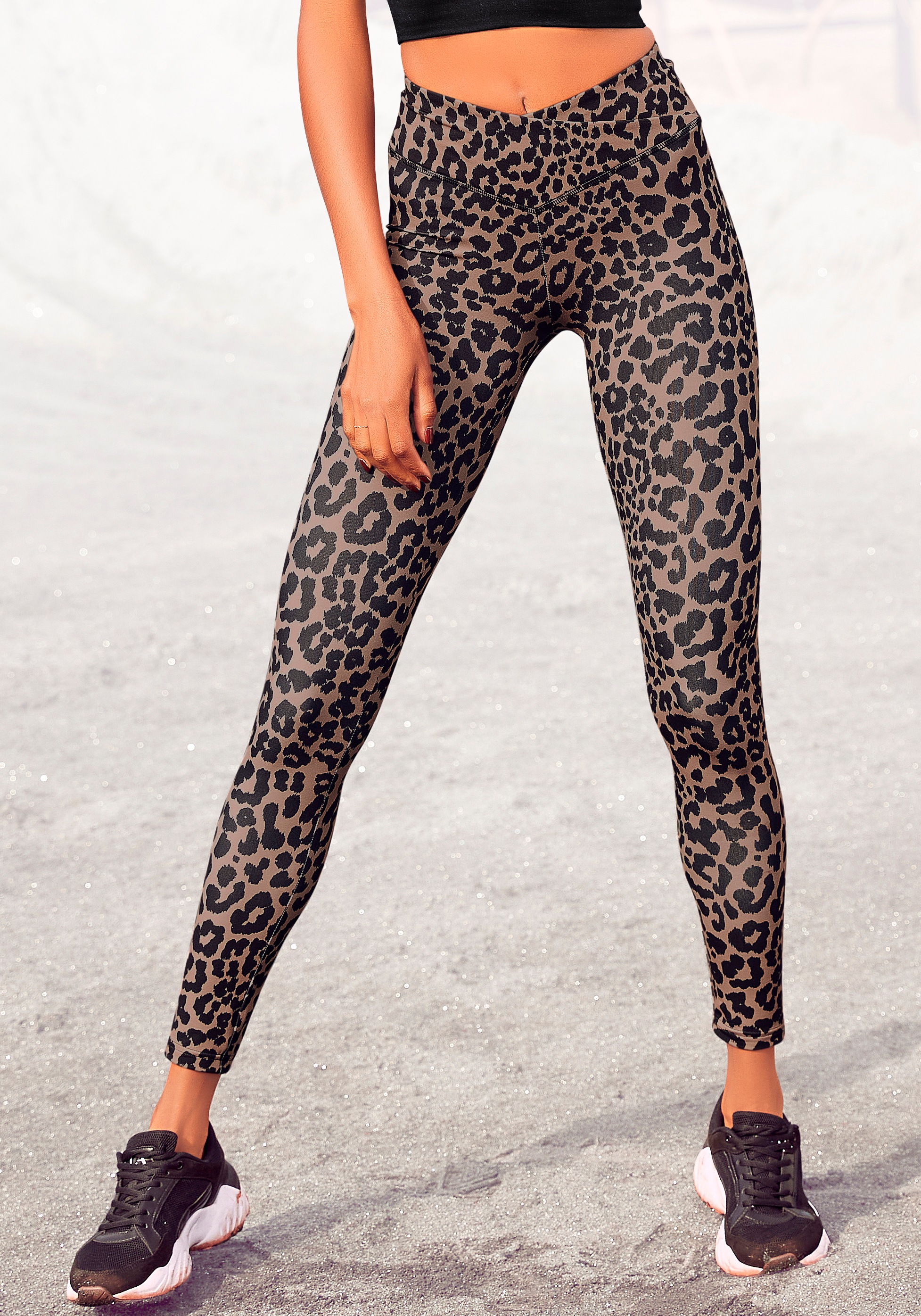 LASCANA ACTIVE Leggings, mit allover Druck