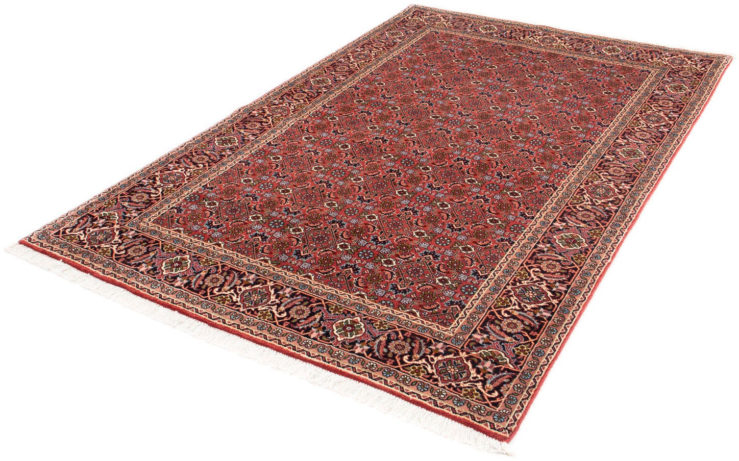 Image of morgenland Orientteppich »Perser - Bidjar - 205 x 136 cm - dunkelrot«, rechteckig, 15 mm Höhe, Wohnzimmer, Handgeknüpft, Einzelstück mit Zertifikat bei Ackermann Versand Schweiz