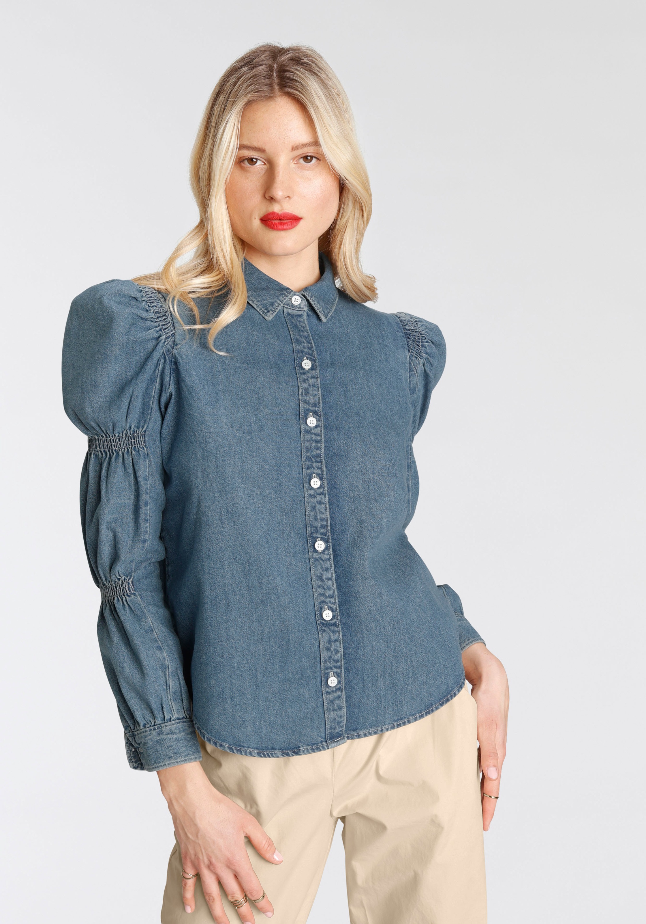 Image of Levi's® Langarmbluse »ZUMA CINCHED SLV BLOUSE« bei Ackermann Versand Schweiz