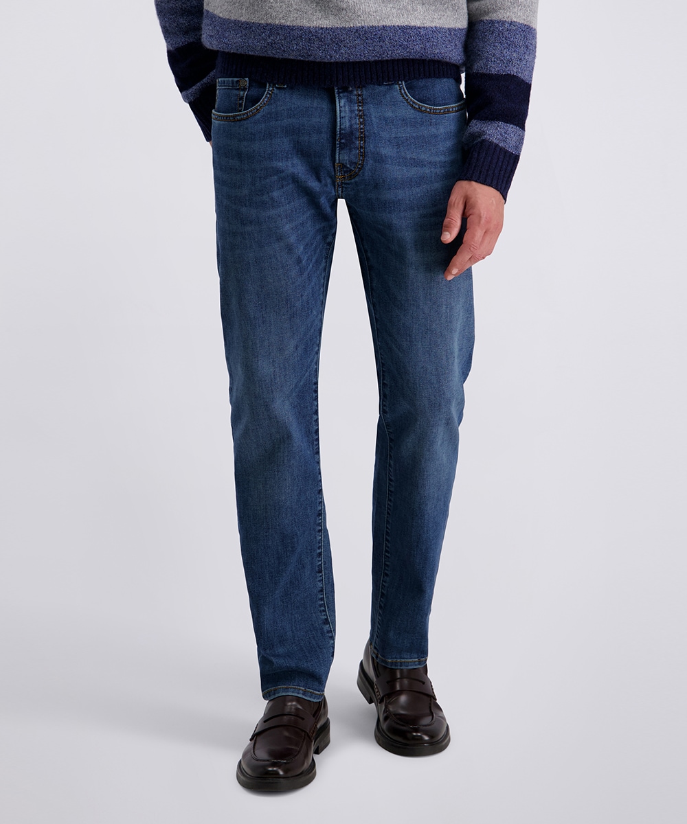 Image of Pierre Cardin 5-Pocket-Jeans "PC-Lyon" aus Baumwolldenim-Mix mit Stretch