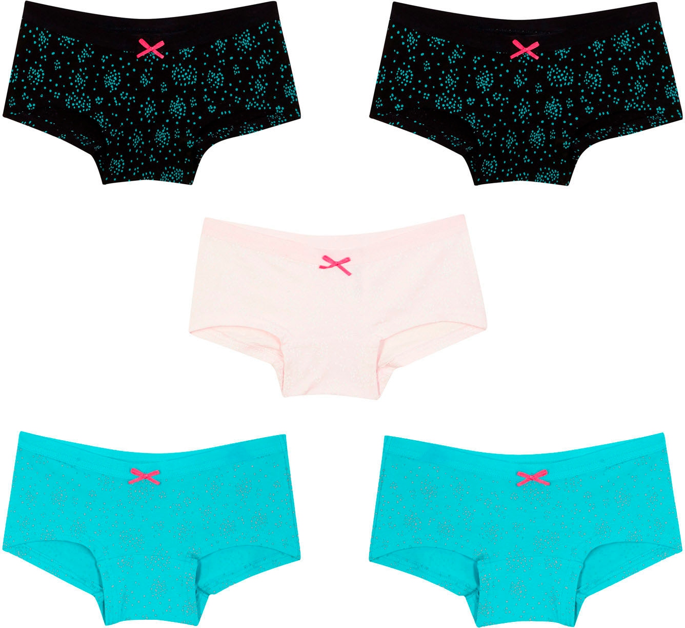 Image of bonprix Panty "Panty mit weicher Baumwolle (5er Pack)" Packung, 5 Stk. aus Baumwolle und Elasthan, bequeme Passform, pastellfarben