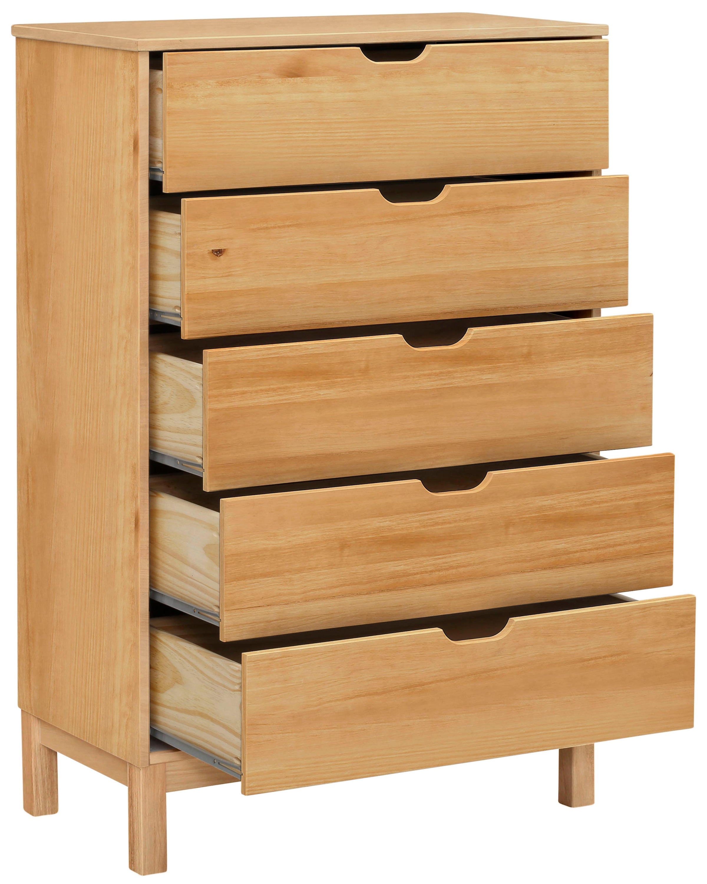 Home affaire Kommode »Post« massives Kiefernholz, mit vielen Stauraummöglichkeiten, Breite 76 cm