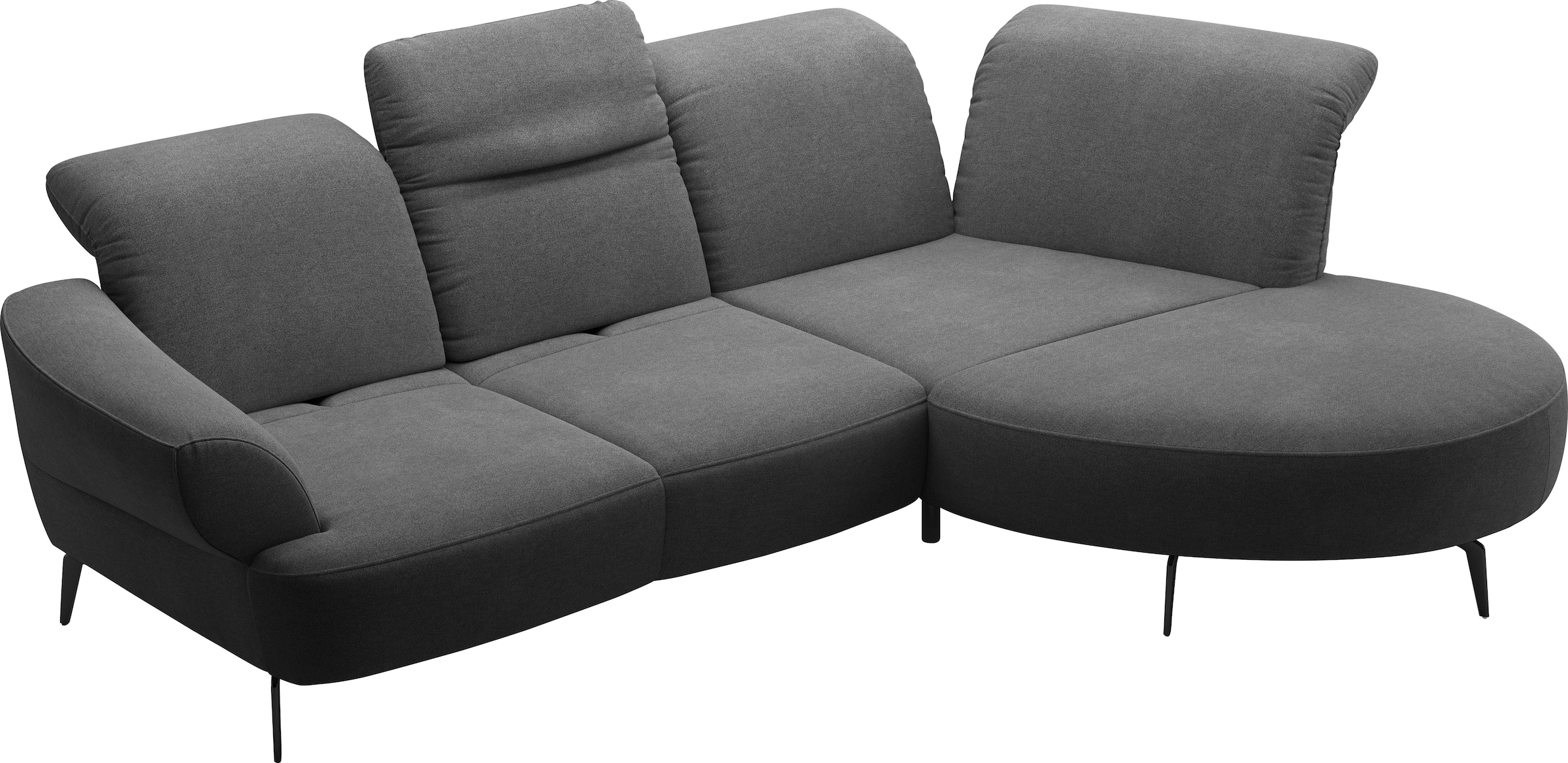 sit&more Ecksofa »Dance, L-Form, inkl. Sitztiefenverstellung«, inkl. Click&Seat, optional mit Kopfteilverstellung