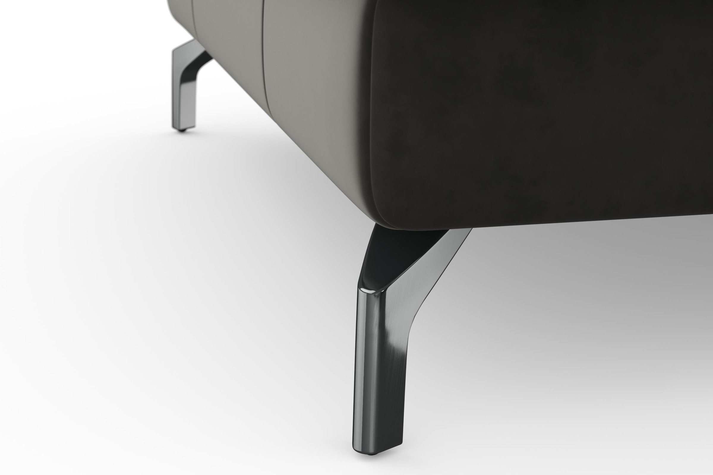 sit&more Ecksofa »Bendigo L-Form«, inklusive Sitztiefenverstellung, Bodenfreiheit 12 cm, in 2 Fussfarben