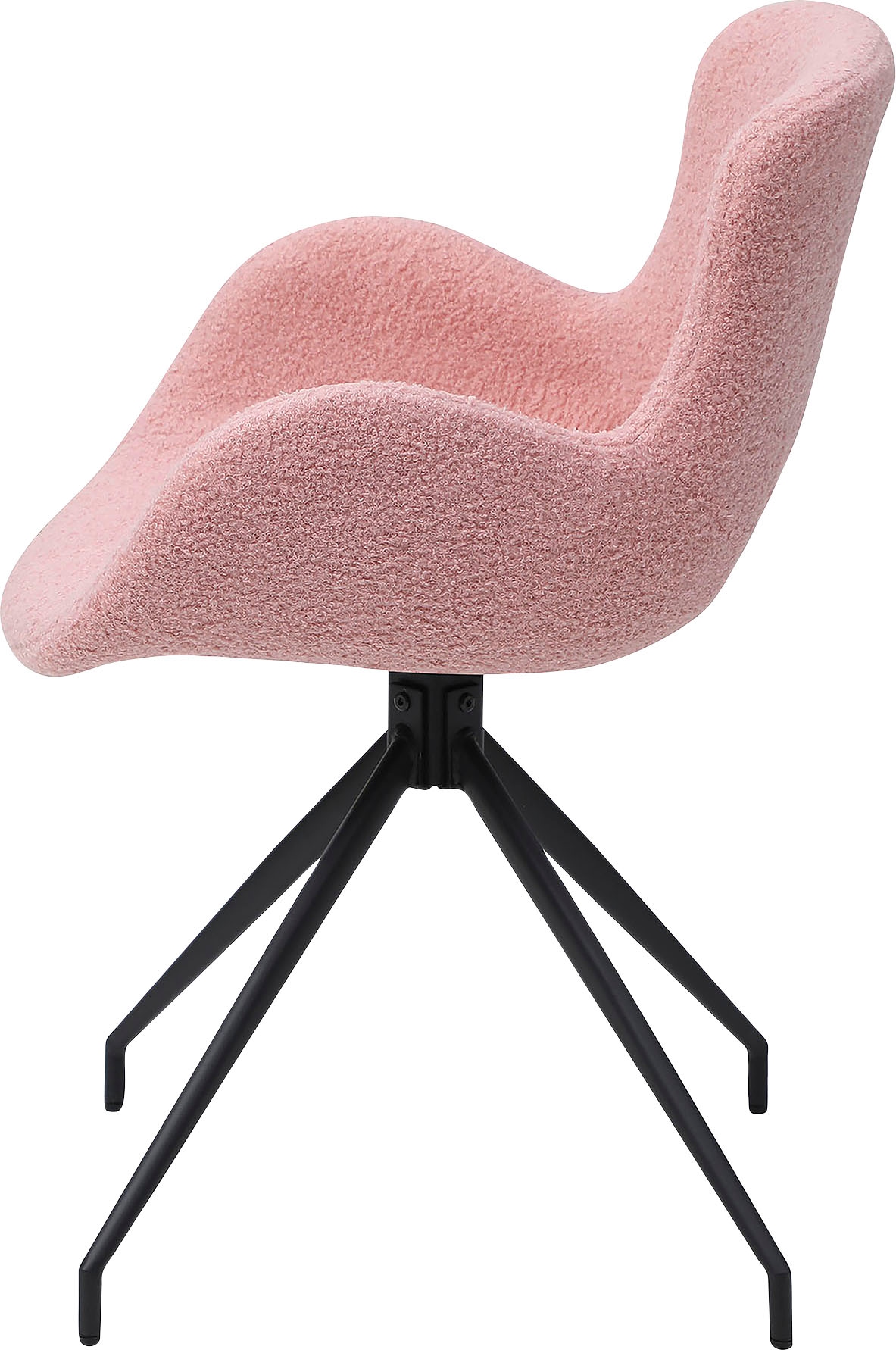 SalesFever Esszimmerstuhl, Struktur (100% Polyester), 180° Drehplatte unter  der Sitzfläche, mit Rücken Cut-Out kaufen