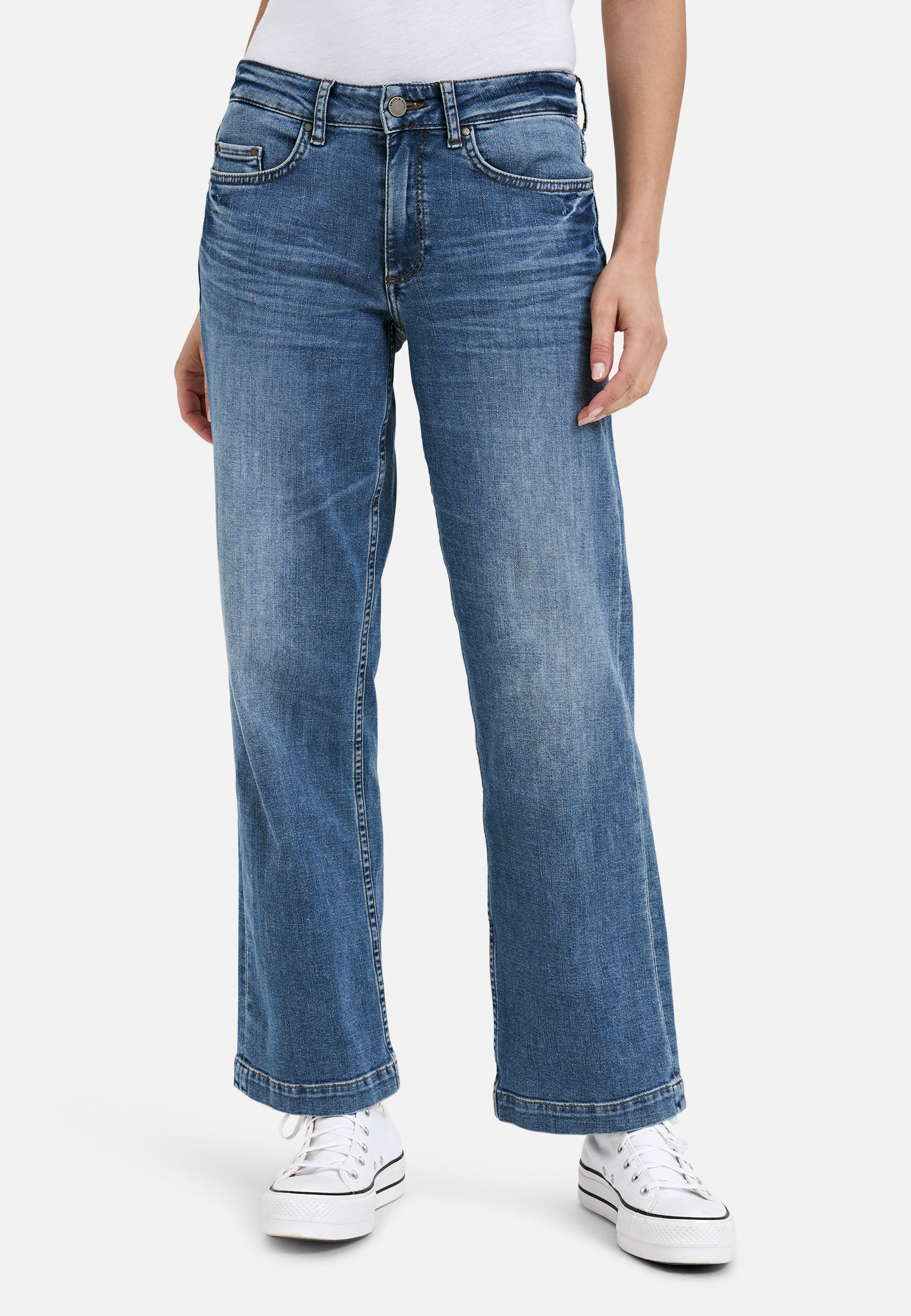 Image of Smith & Soul Straight-Jeans Wide Leg, Mid Rise