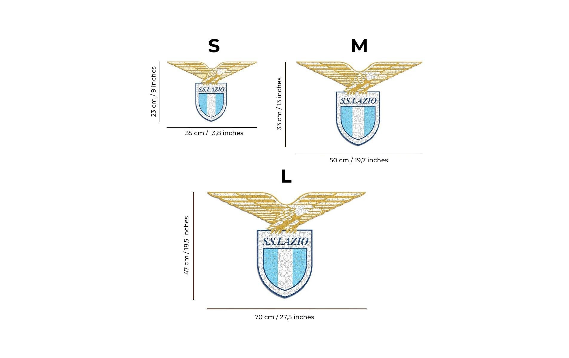   Puzzle »Iconic SS Lazio – Logo« Holzart: Birke (Herkunftsland: China)