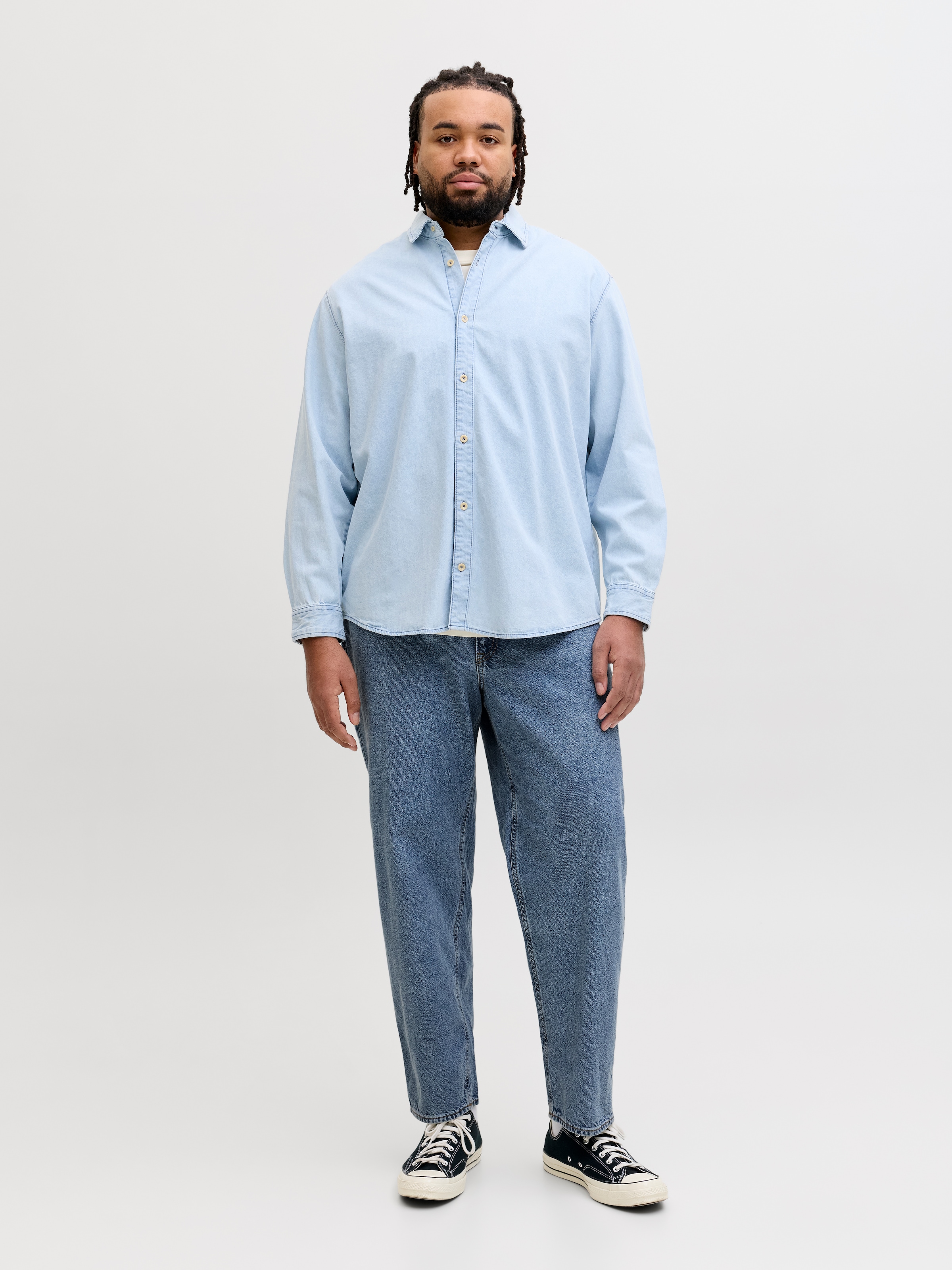 Jack & Jones PlusSize Jeans Relax-fit »JJICHRIS JJORIGINAL SQ 7« avec design cinq poches