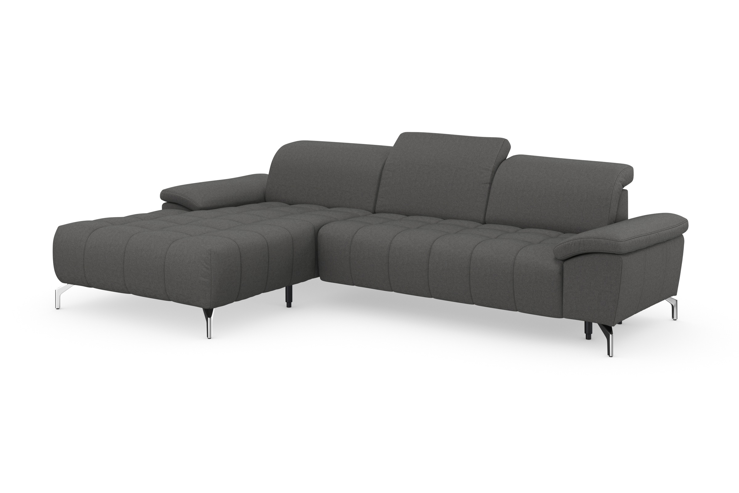 sit&more Ecksofa »Cool L-Form«, wahlweise mit Kopfteilverstellung und Vorziehsitz, motorisch