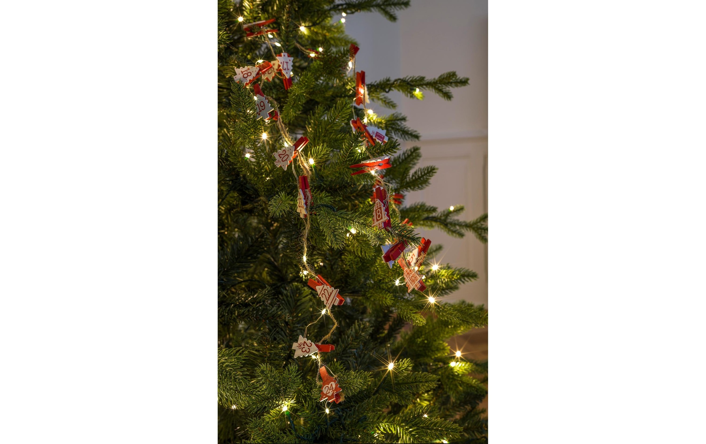 STT LED-Lichterkette »LED-Lichterkette Clips Christma«