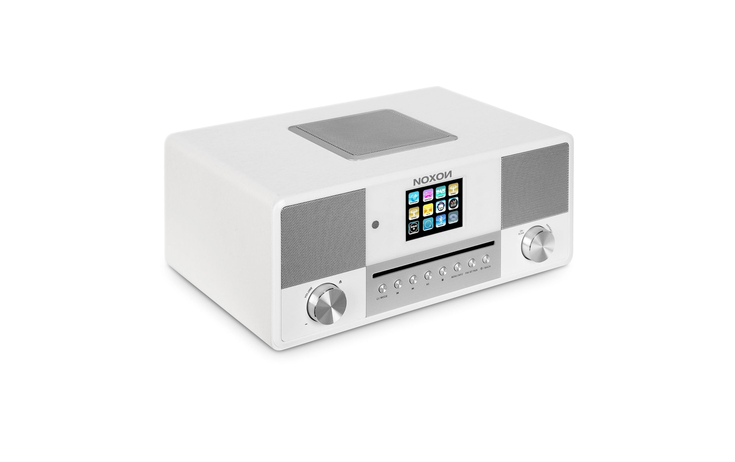 Noxon CD-Player »Jura Weiss«, Bluetooth-WLAN