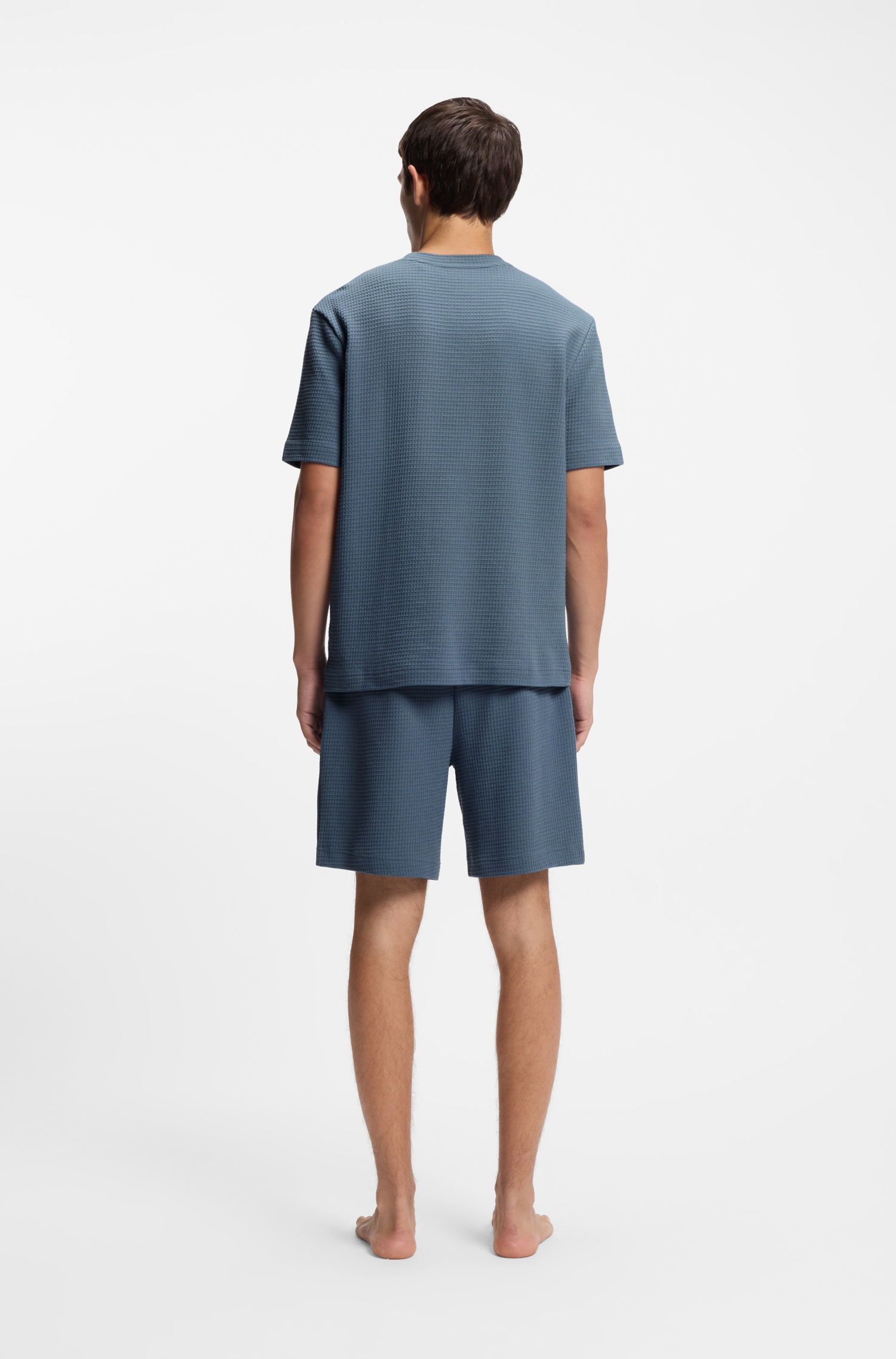 HUGO Underwear T-Shirt »,Austin T-Shirt« Waffelstruktur und Logo-Stickerei