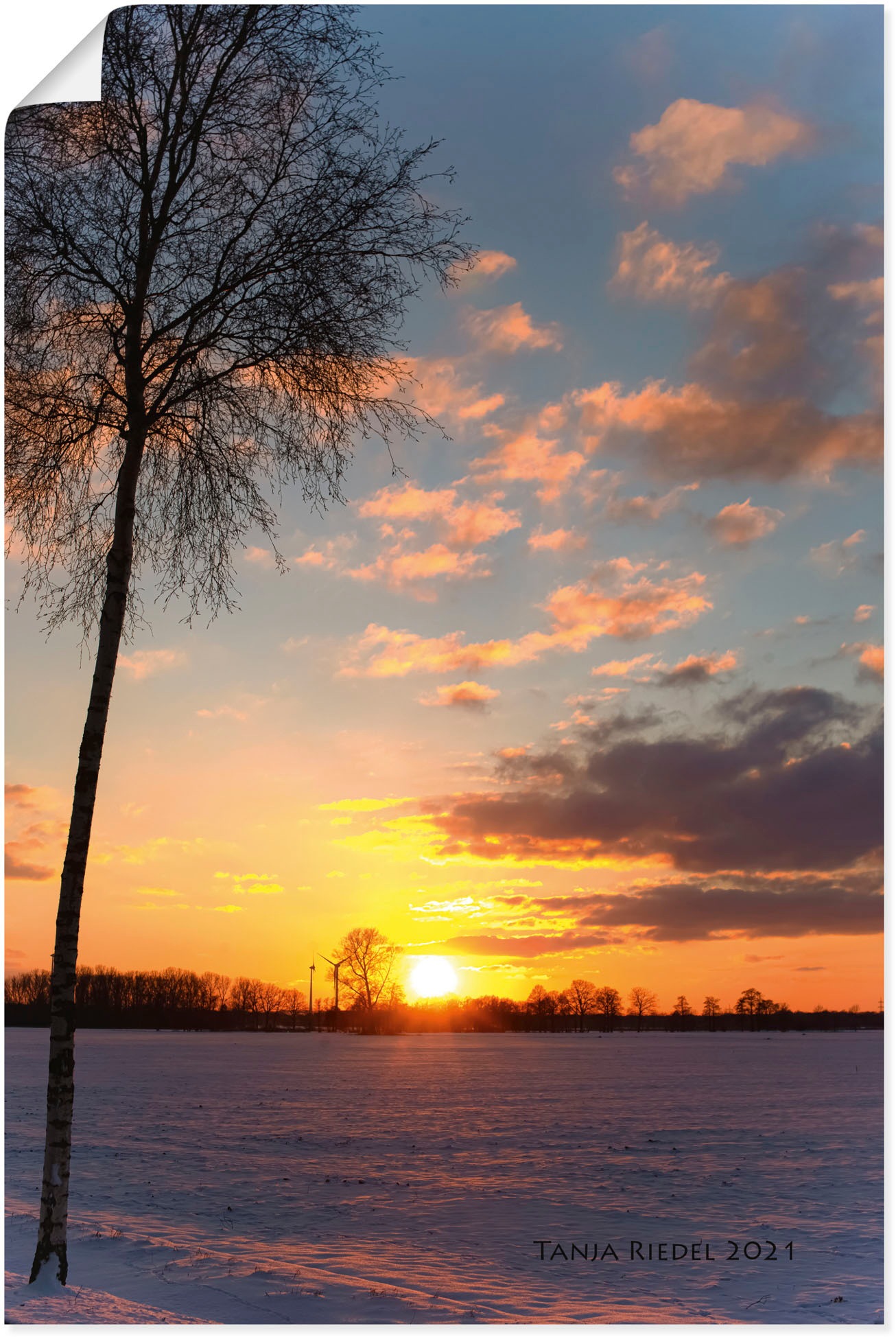 Image of Artland Wandbild »Sehnsucht Momente der Natur«, Bilder vom Sonnenuntergang & -aufgang, (1 St.), in vielen Grössen & Produktarten, Alubild, Leinwandbild, Poster, Wandaufkleber bei Ackermann Versand Schweiz