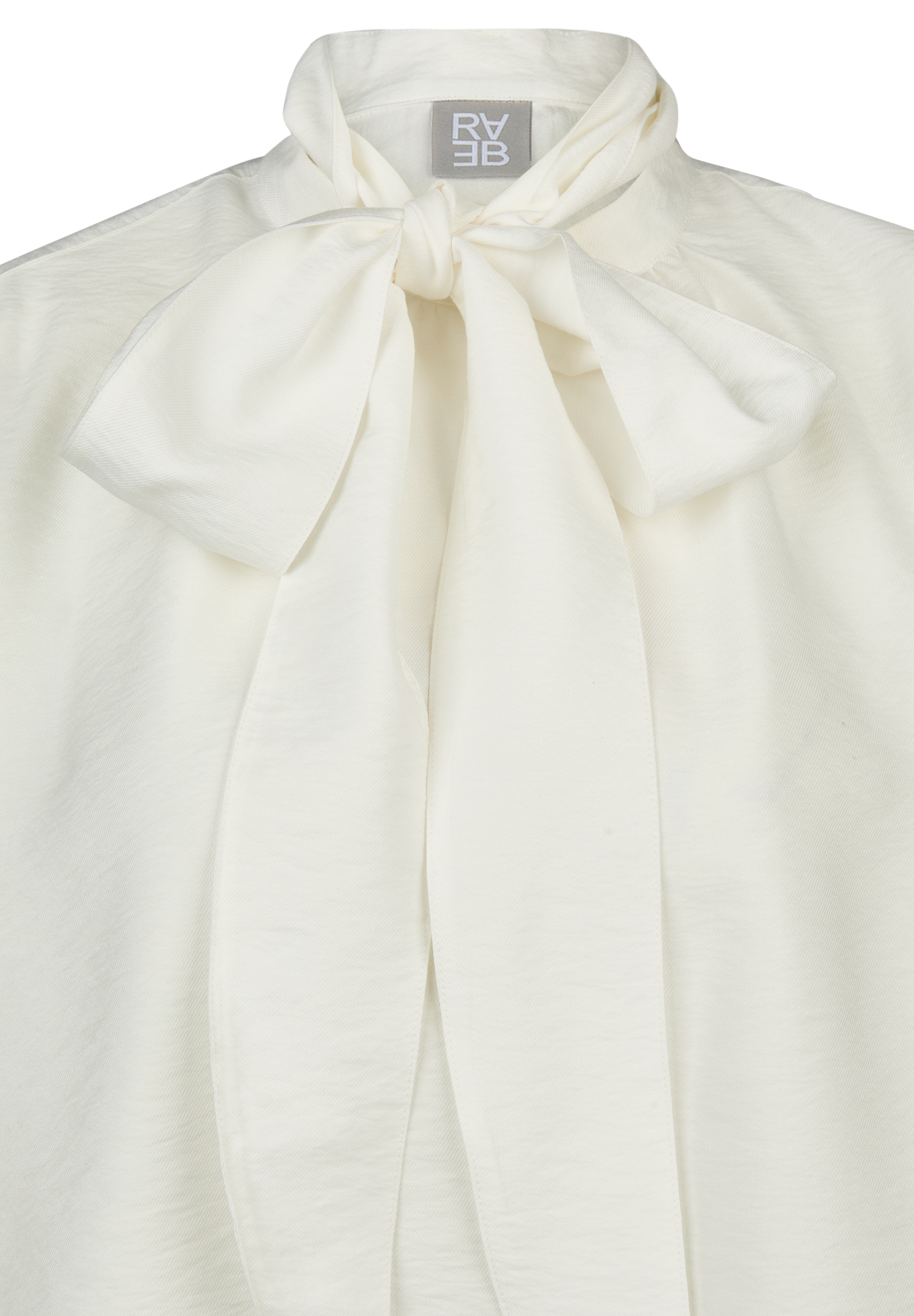 Rabe Langarmbluse Viskose-Bluse mit grosser Schleife