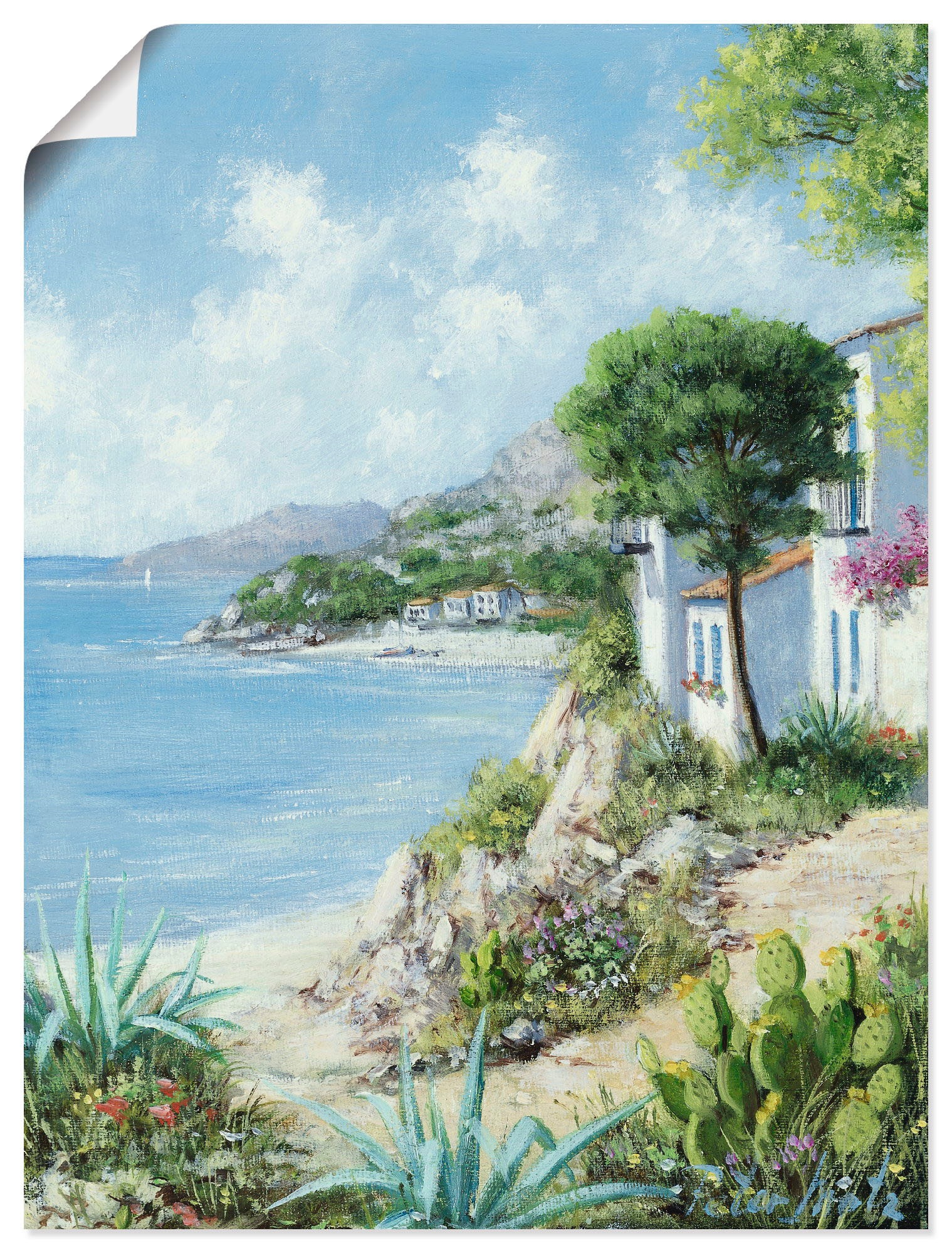 Image of Artland Wandbild »Weg zum Meer«, Gewässer, (1 St.), in vielen Grössen & Produktarten -Leinwandbild, Poster, Wandaufkleber / Wandtattoo auch für Badezimmer geeignet bei Ackermann Versand Schweiz