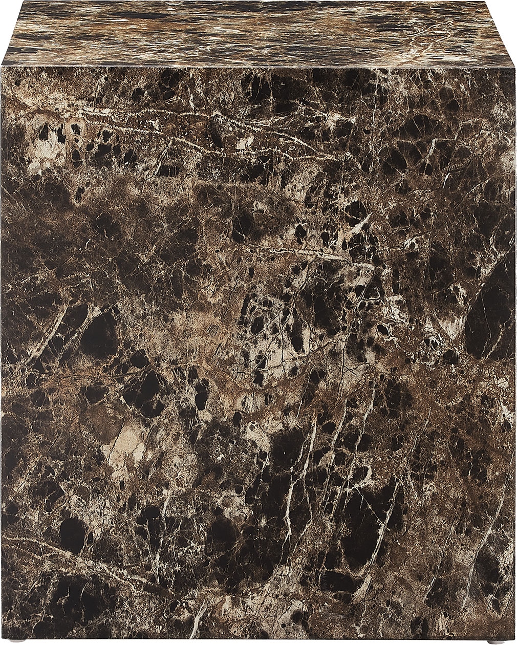 Image of SalesFever Beistelltisch "Design-Tisch für jeden Raum" quadratisch 45x45 cm, in Marmoroptik foliert