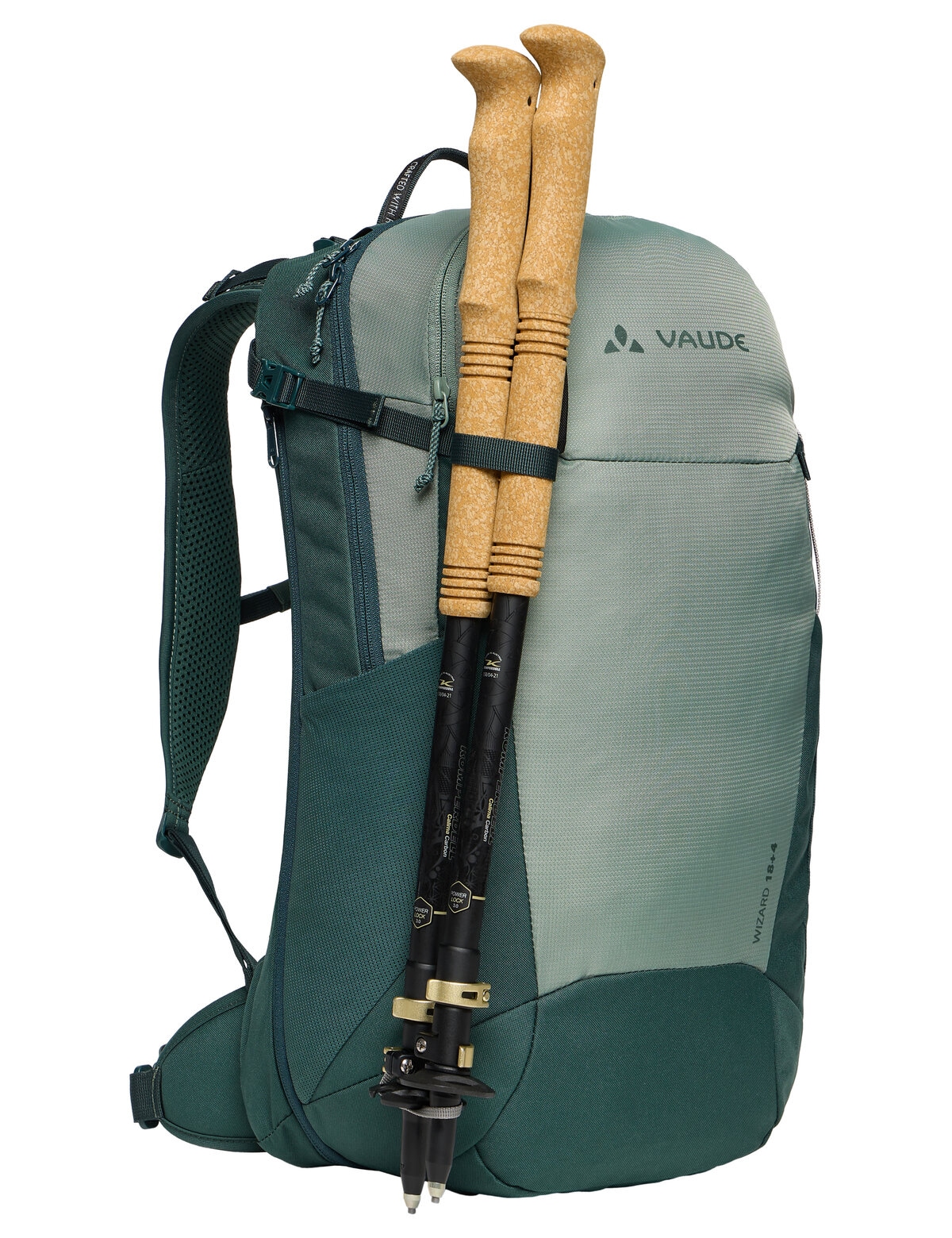 VAUDE Sac à dos »Wizard 18+4« avec deux poches latérales en filet, housse de pluie incluse