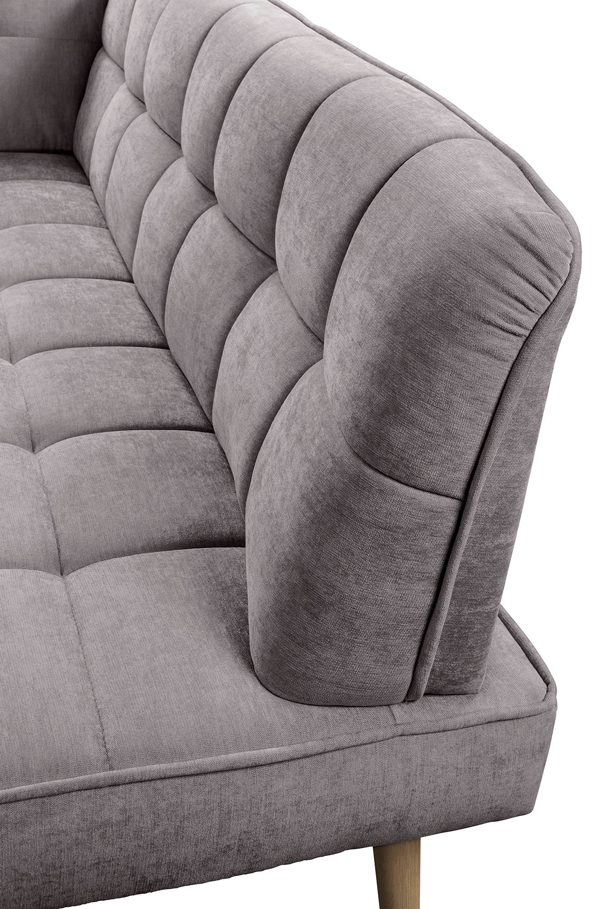 exxpo - sofa fashion Eckbank »Latte« moderne Sitz- und Rückensteppung, bequem und elegant, hoher Holzfuss