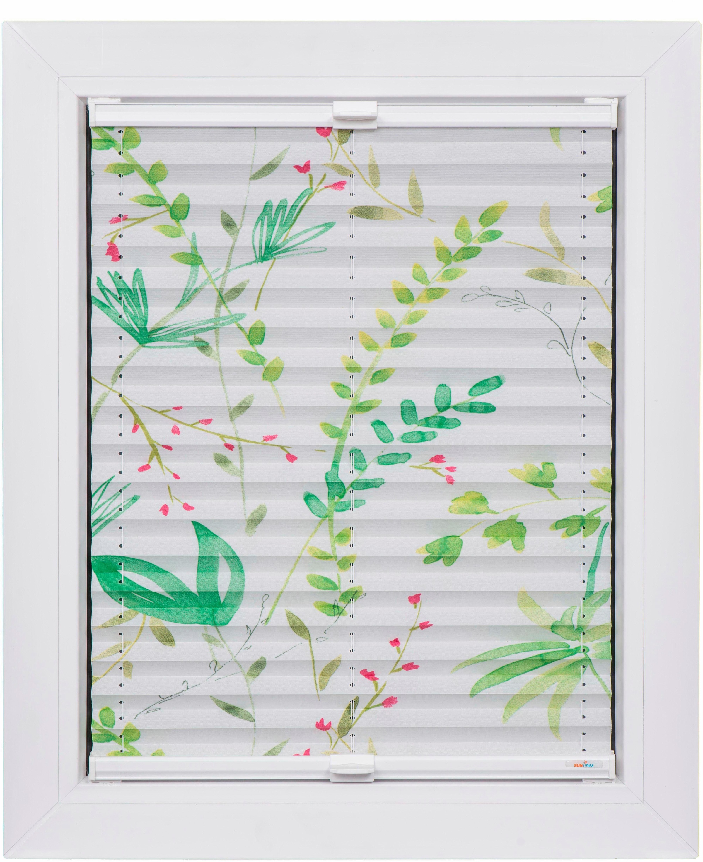 Image of sunlines Plissee nach Mass »Young Style Dschungel«, Lichtschutz, mit Bohren, verspannt bei Ackermann Versand Schweiz