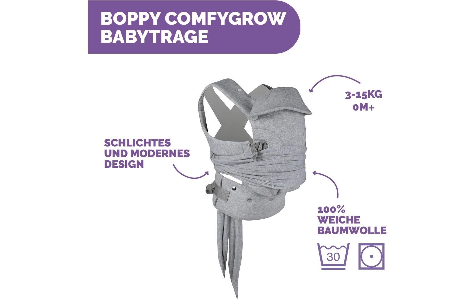   Civière ventrale »Boppy Comfygrow« Tragesitz