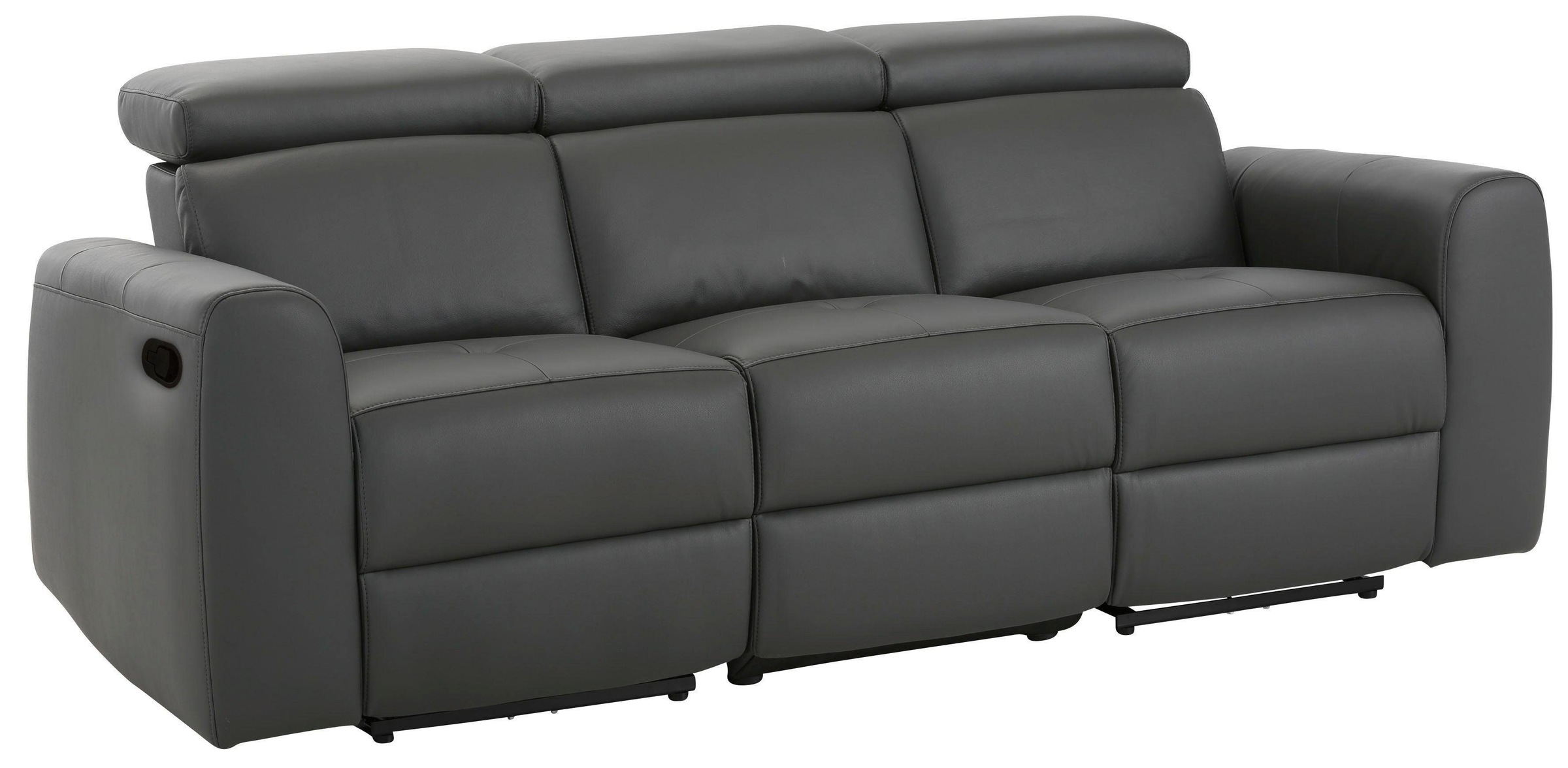 Image of Home affaire 3-Sitzer »Sentrano«, wählbar zwischen manueller oder elektrischer Relaxfunktion mit USB-Anschluss, auch in NaturLEDER bei Ackermann Versand Schweiz