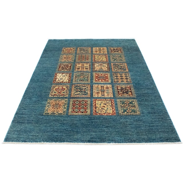 morgenland Wollteppich »Gabbeh Teppich handgeknüpft blau«, rechteckig,  handgeknüpft bequem kaufen