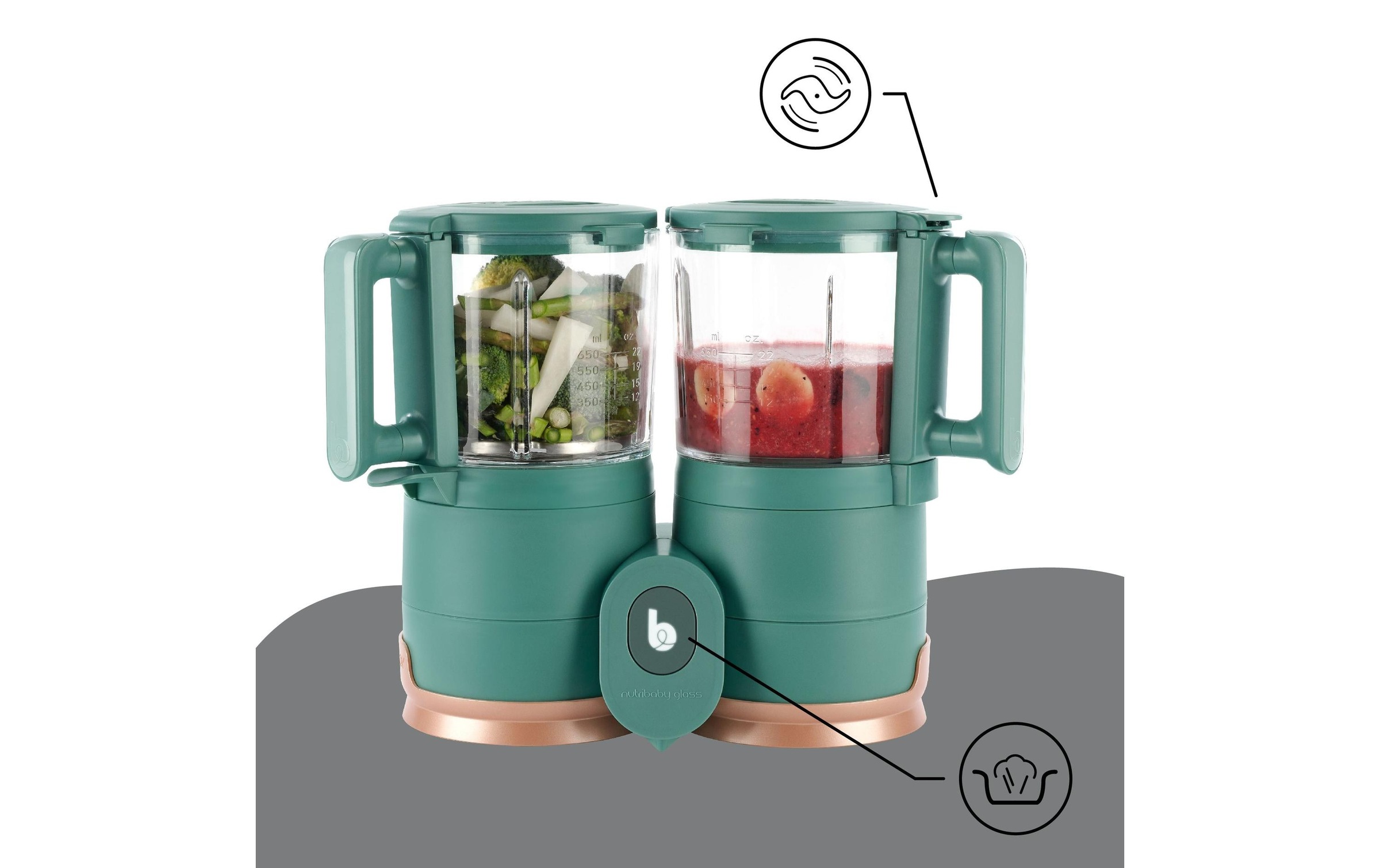 BABYMOOV Dampfgarer »Glass«, 500 W