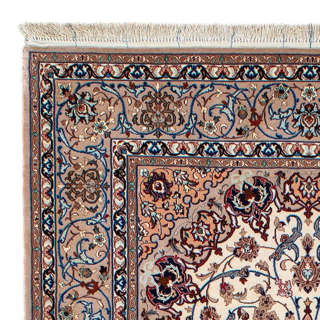 morgenland Seidenteppich »Ghom - Seide Durchgemustert 195 x 135 cm«, rechteckig, Unikat mit Zertifikat