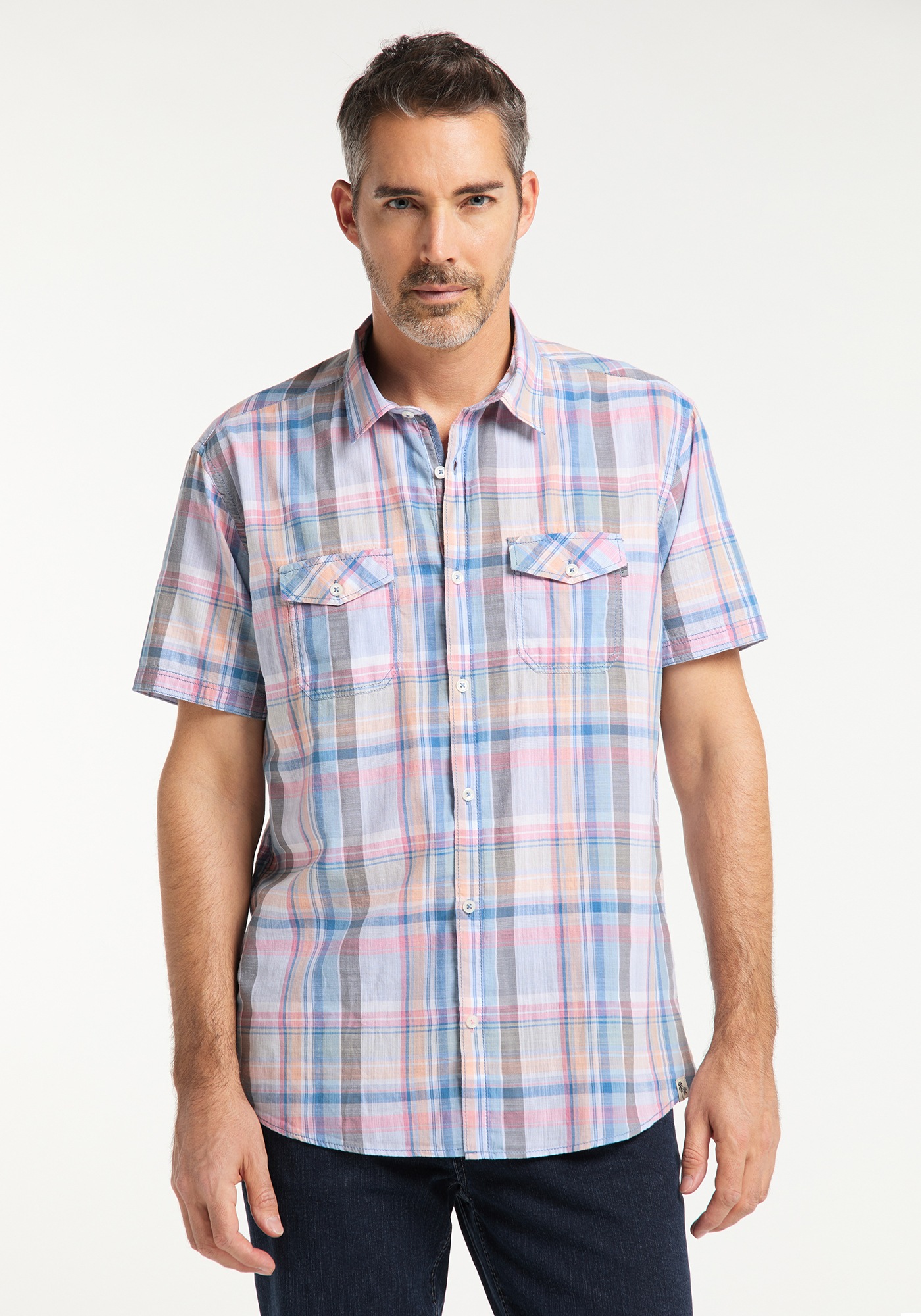 Herrenhemd Karo Regular Fit