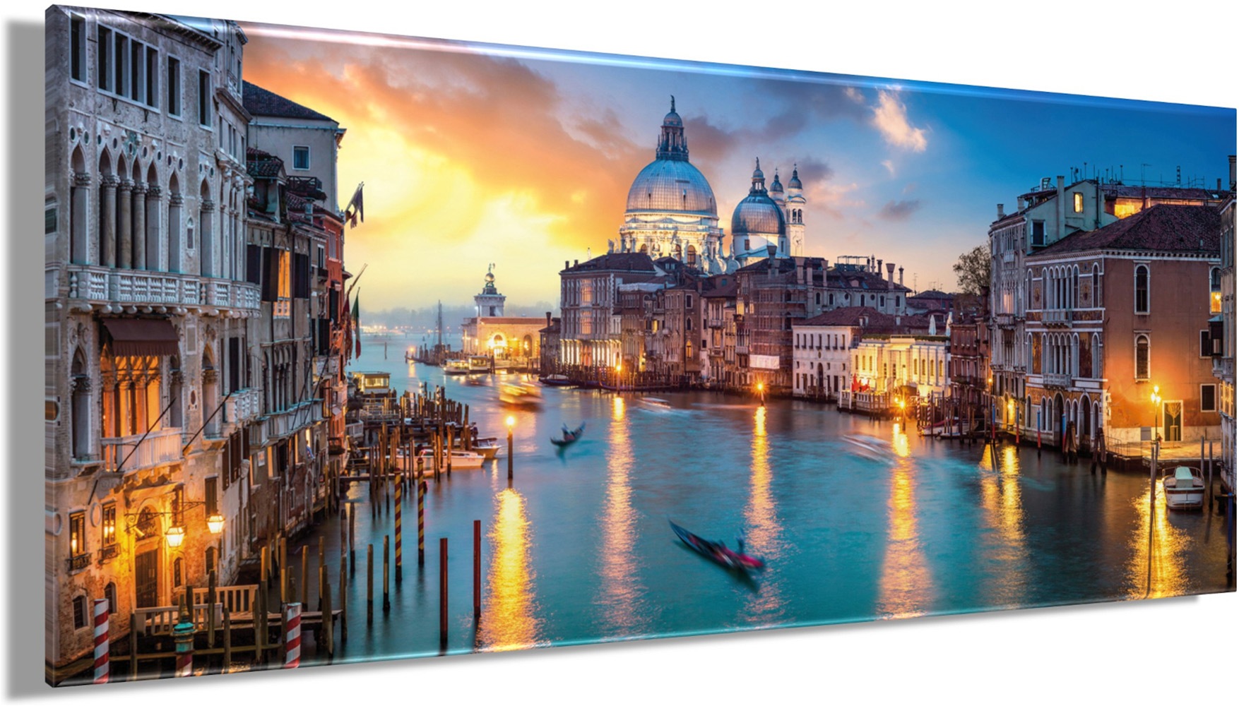 Bönninghoff Leinwandbild »Wandbild VENEDIG XXL – Leinwandbild Keilrahmen Deko modern« Boote & Schiffe | Stadt | Venedig 1 Stk. tlg. auf Keilrahmen gespannt