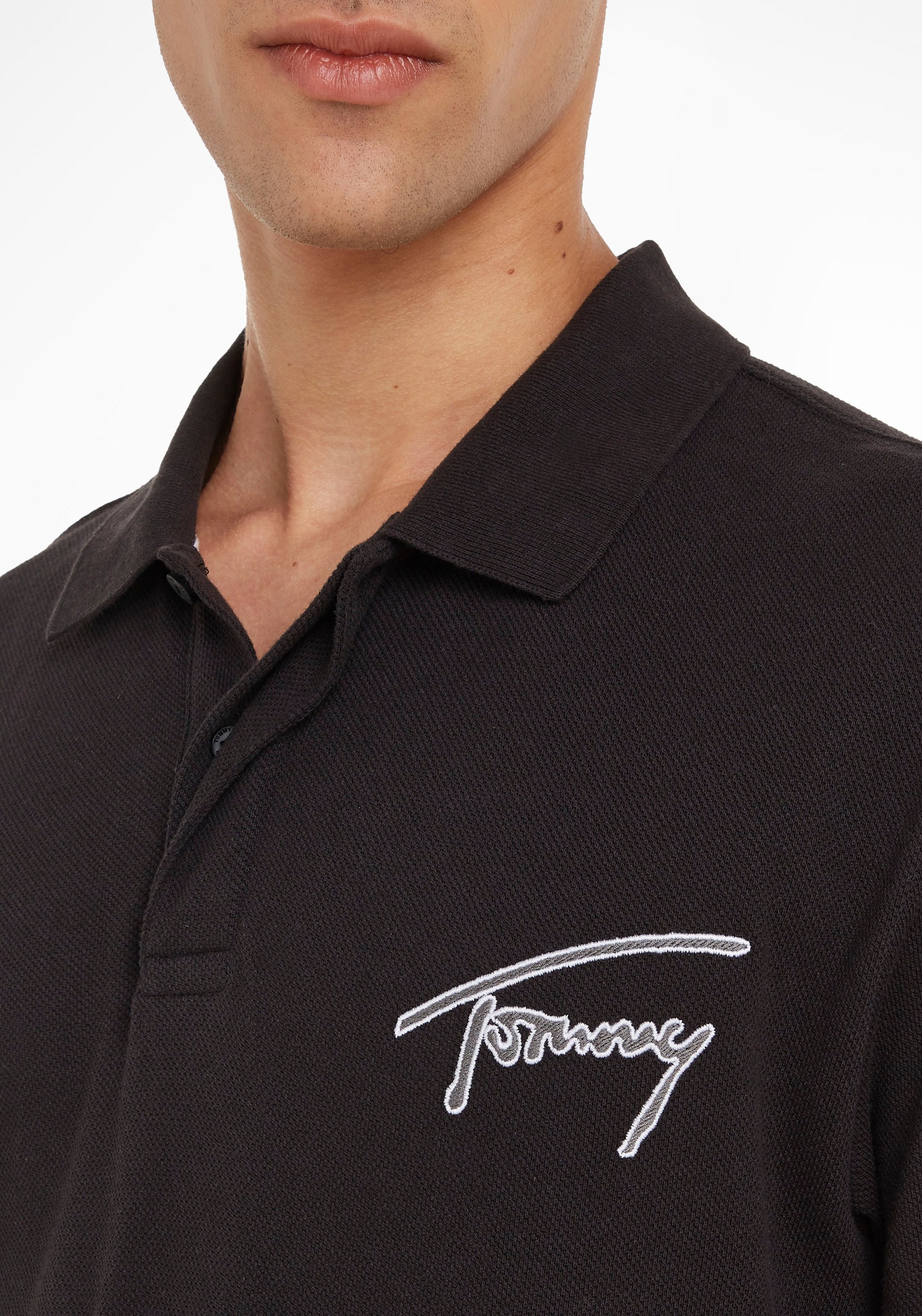 ♕ Tommy Jeans (1 Logostickerei SIGNATURE auf »TJM Poloshirt POLO«, tlg.), CLSC versandkostenfrei mit