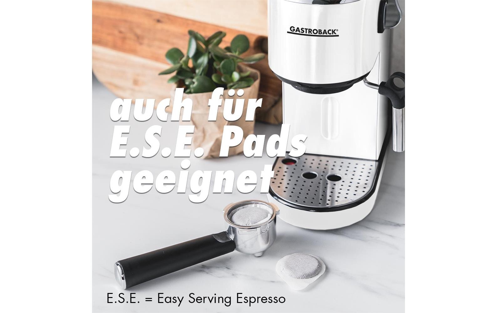 Gastroback Espressomaschine »Piccolo« Kompakte Espressomaschine