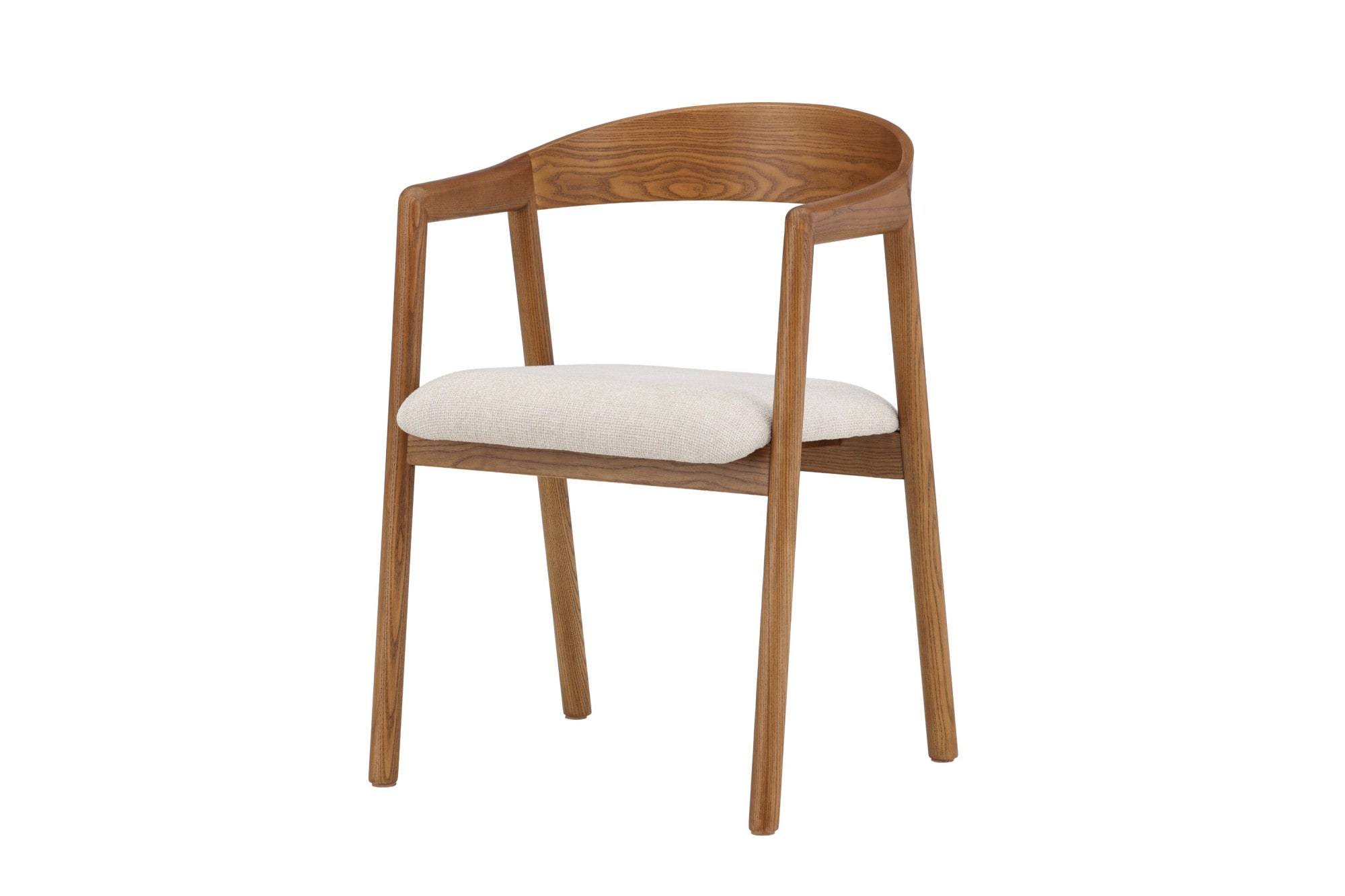 Venture Home Chaise de salle à manger »Långön, 2er-Set Esszimmerstühle aus Eschenholz, belastbar bis 150 kg« () Polsterstuhl, Stoffbezug, Eschenholzbeine, gepolsterter Sitz, modern