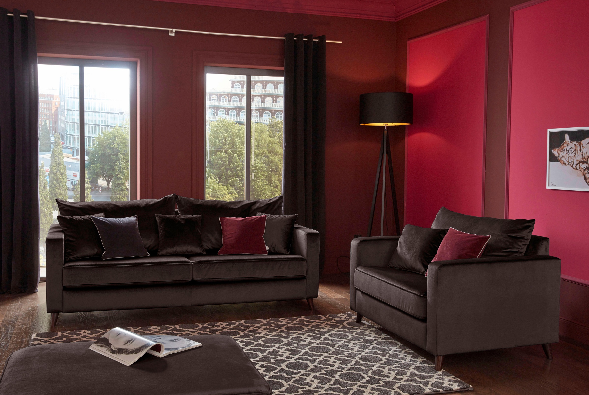 Home affaire 3-Sitzer »Renesse«, lose Kissen, Keder an Sitzkissen
