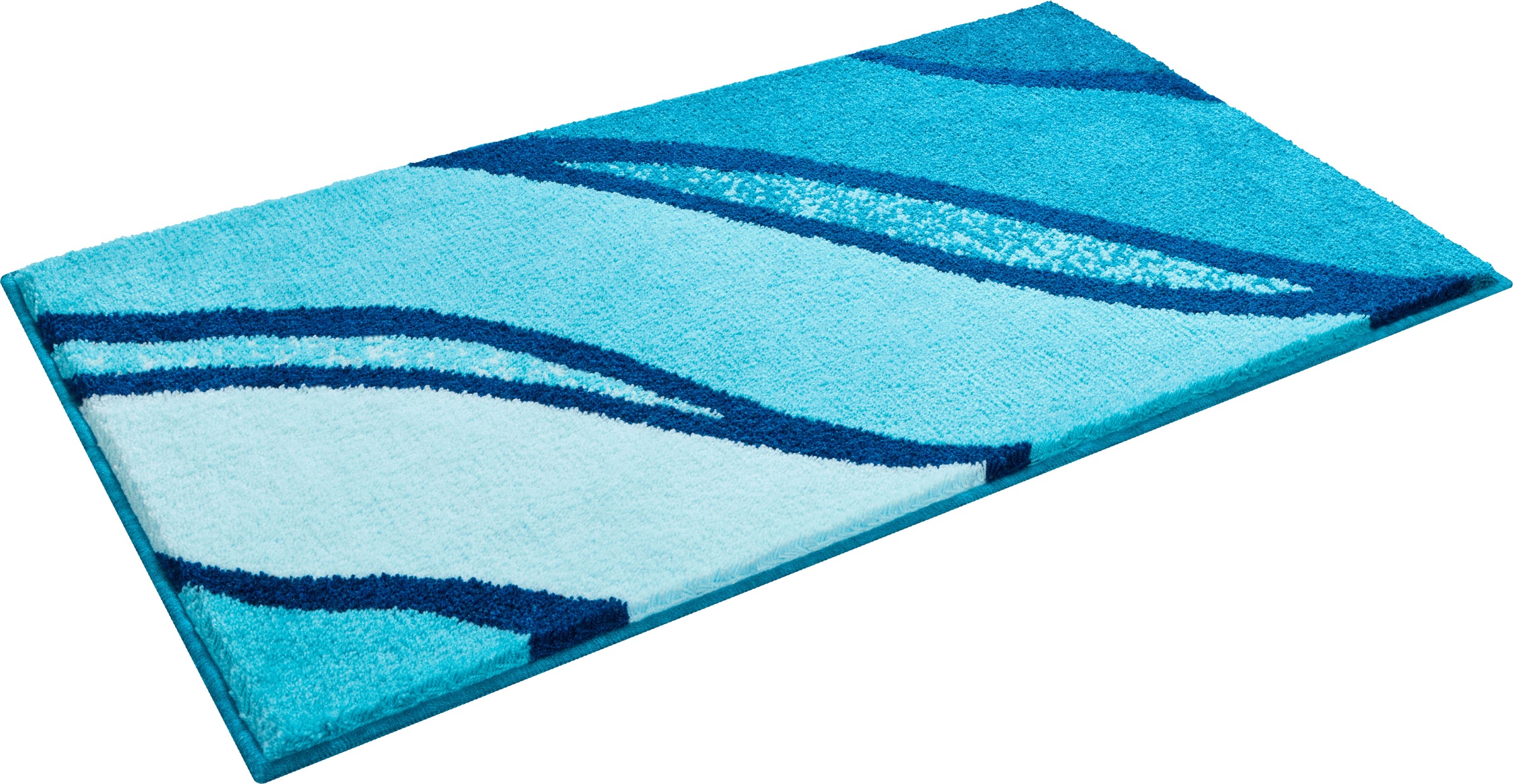 Grund Badematte "Belize, Badvorleger, Badezimmer Teppich, sehr weich" Höhe 20 mm rutschhemmend beschichtet fußbodenheizungsgeeignet  schnell trocknend weiche Haptik, auch als 3 teiliges Set erhältlich, Made in Europe