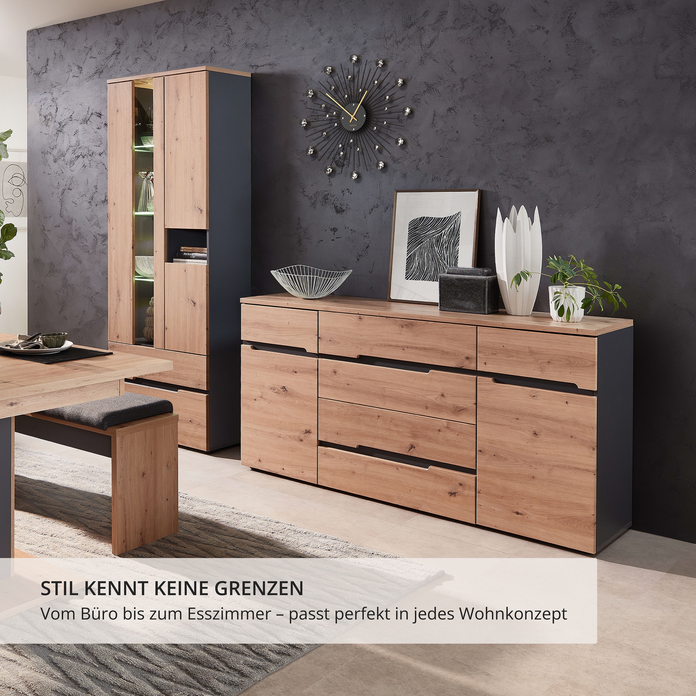 Innostyle Buffet »MEMPHIS« Buffet, meuble de salon, choix OTTO,  montage facile, beaucoup d'espace de rangement