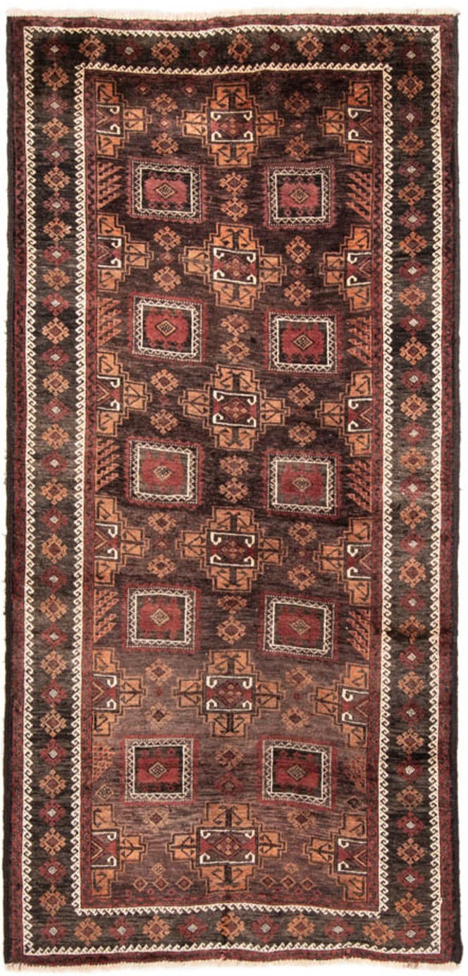 Image of morgenland Hochflor-Läufer »Belutsch Durchgemustert Cioccolato chiaro 223 x 111 cm«, rechteckig, 0,8 mm Höhe, Handgeknüpft bei Ackermann Versand Schweiz