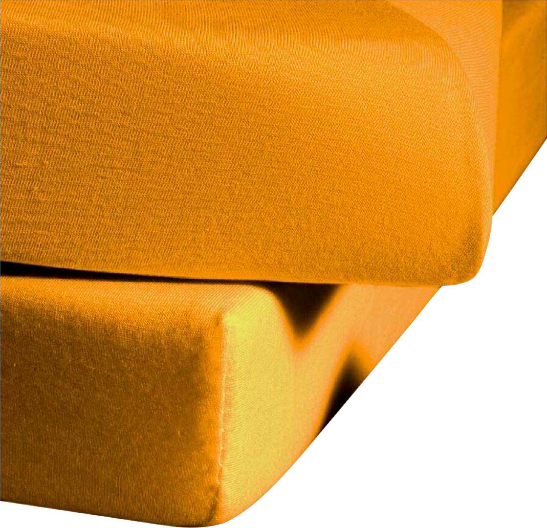fleuresse »Ines hochwertiger Jersey aus reiner Baumwolle,« aus Baumwolle, für Matratzen bis 23 cm Höhe, Bettlaken, Spannbetttuch