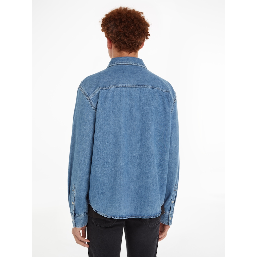 Calvin Klein Jeans Langarmhemd »RELAXED LINEAR DENIM SHIRT«