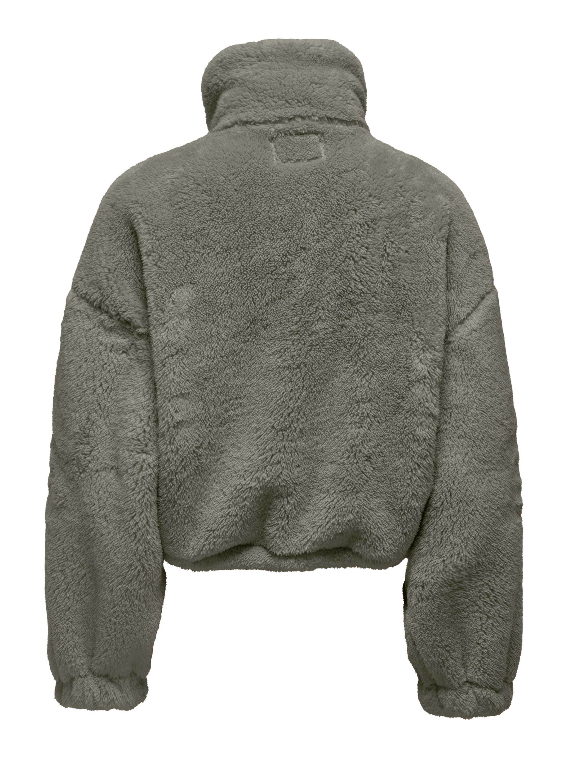 ONLY Veste en peluche »ONLANNA CONTACT LIFE SOL JACKET CC OTW« mit aufgesetzten Taschen, weiche Plüschqualität