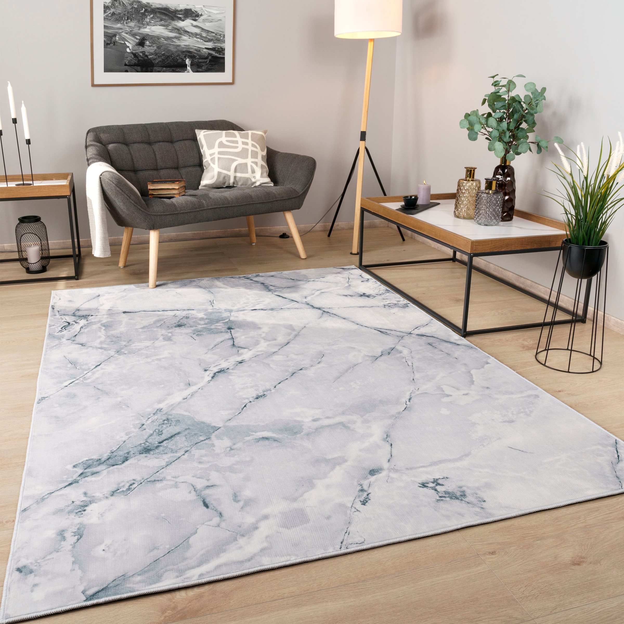 Teppich »Marble 246«, rechteckig, Kurzflor, modernes Marmor Design, Wohnzimmer,...