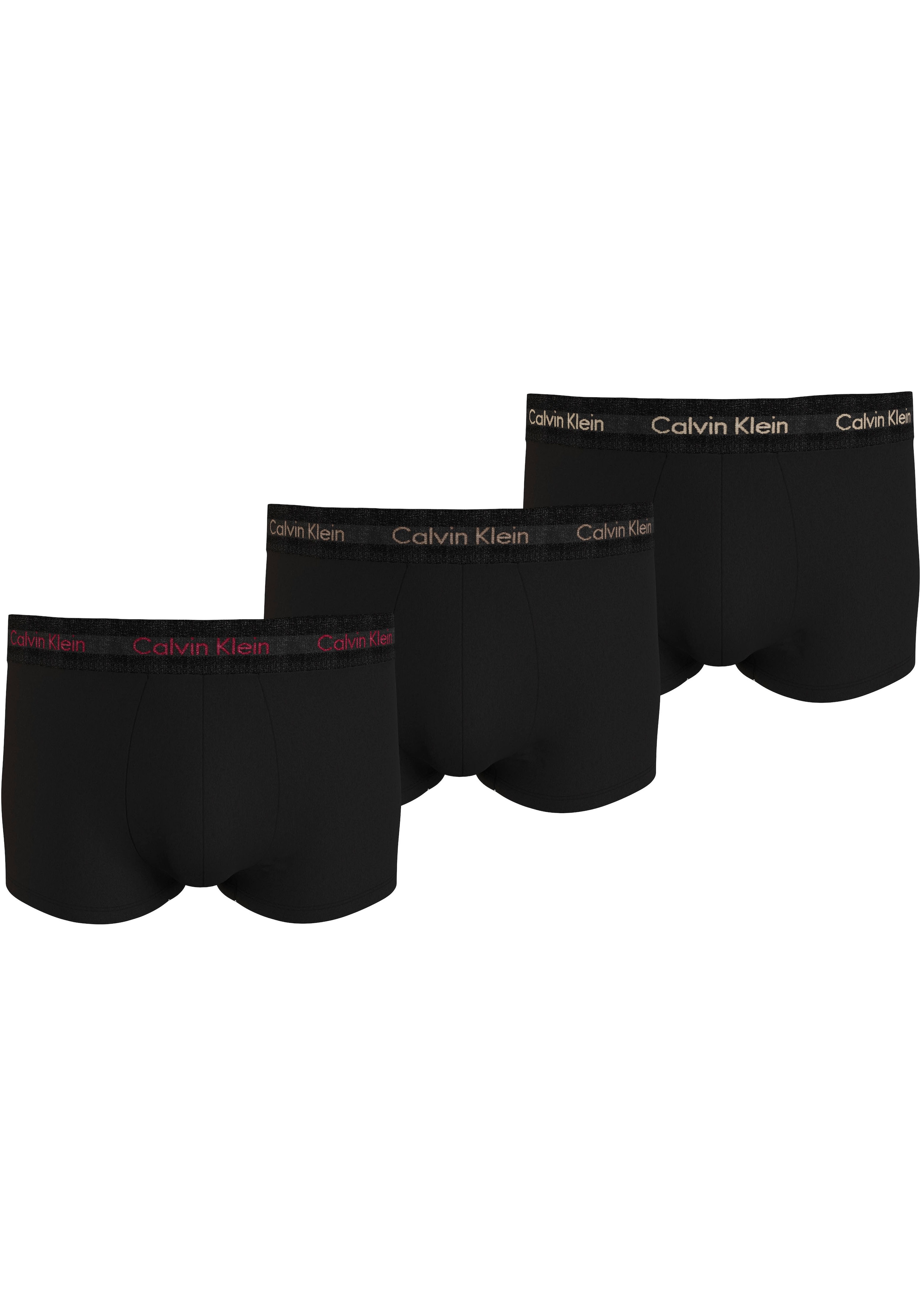 Calvin Klein Underwear Trunk »LOW RISE TRUNK 3PK«, (Packung, 3 St., 3er-Pack), mit Logoschriftzügen